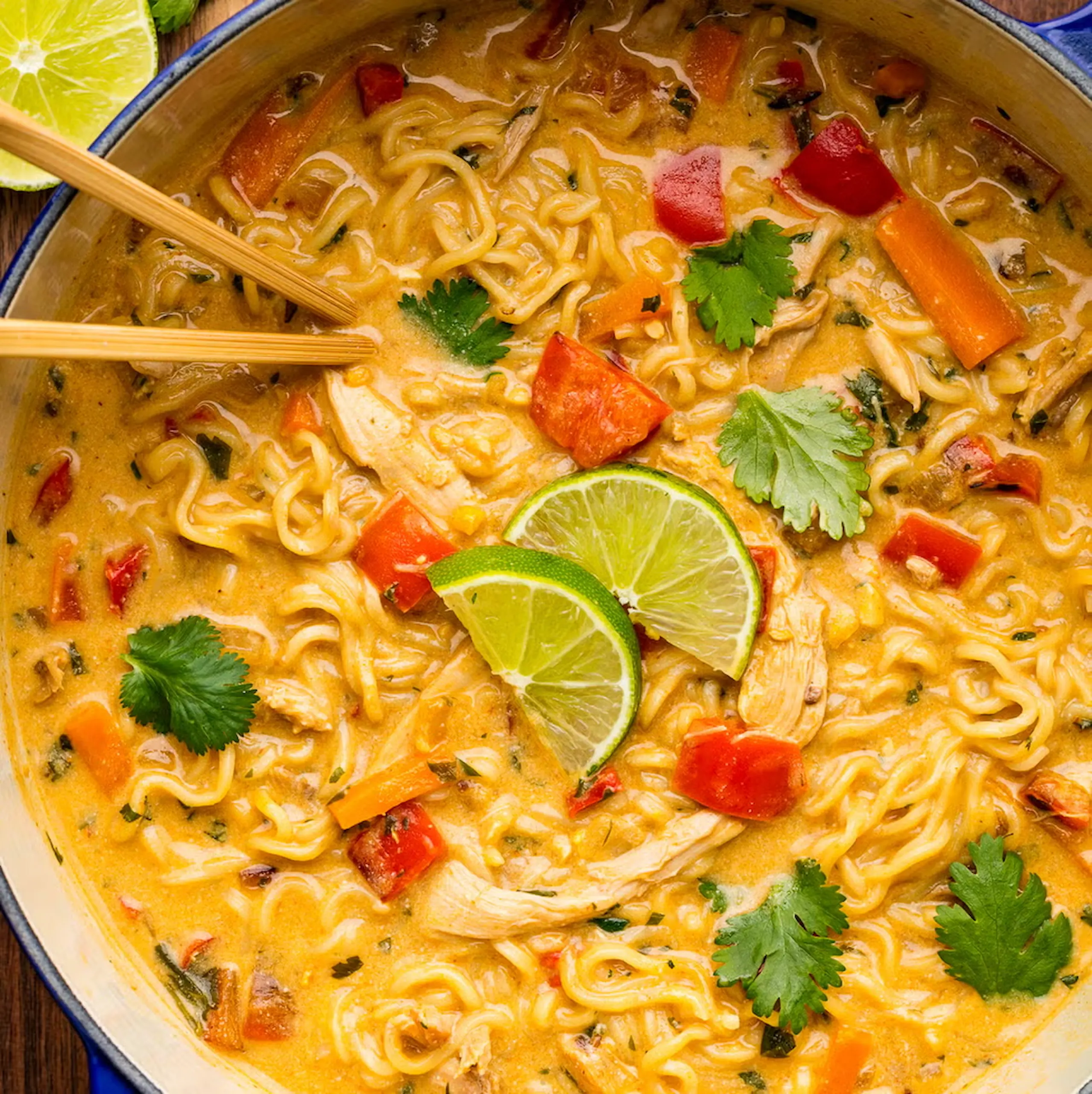 Creamy Chicken Ramen Soup