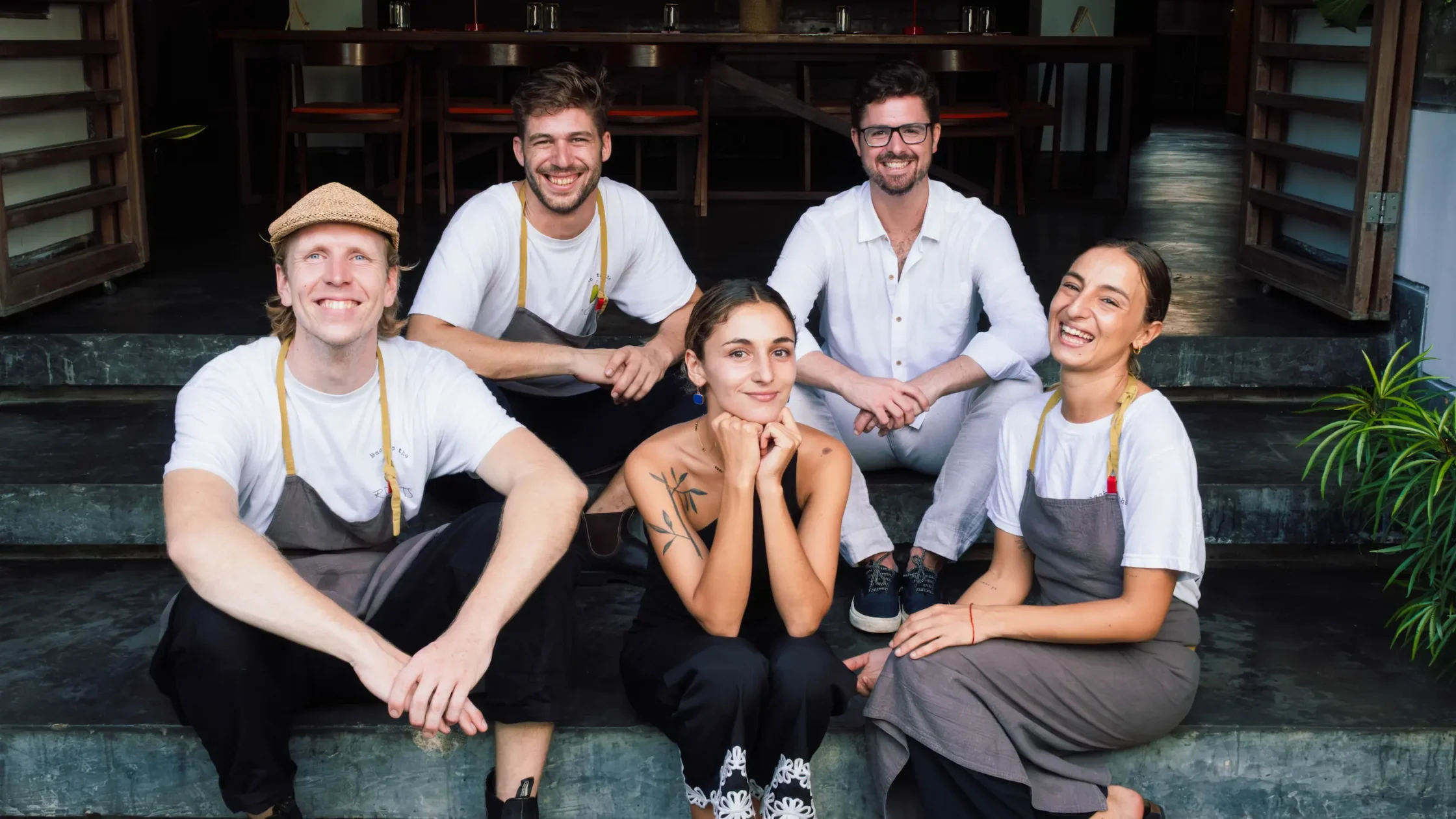 Kaos founders: Inés Castañeda, Filippo Turrini, Daan Overgaag, Marina Castañeda, and Ricardo Miranda de Sousa