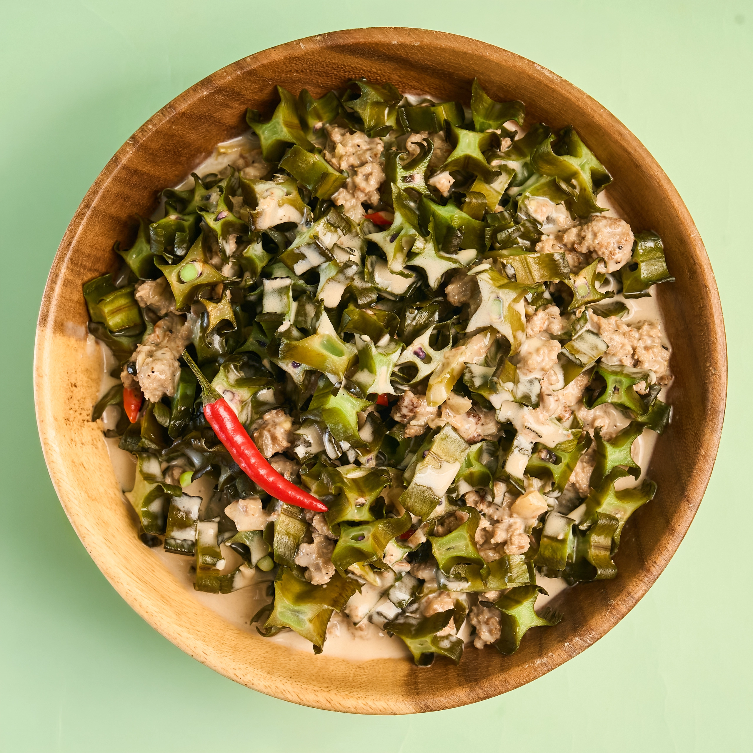 Gising-Gising or Winged Bean In Coconut Milk
