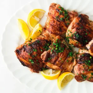 Grilled Chicken Thighs With Lemon