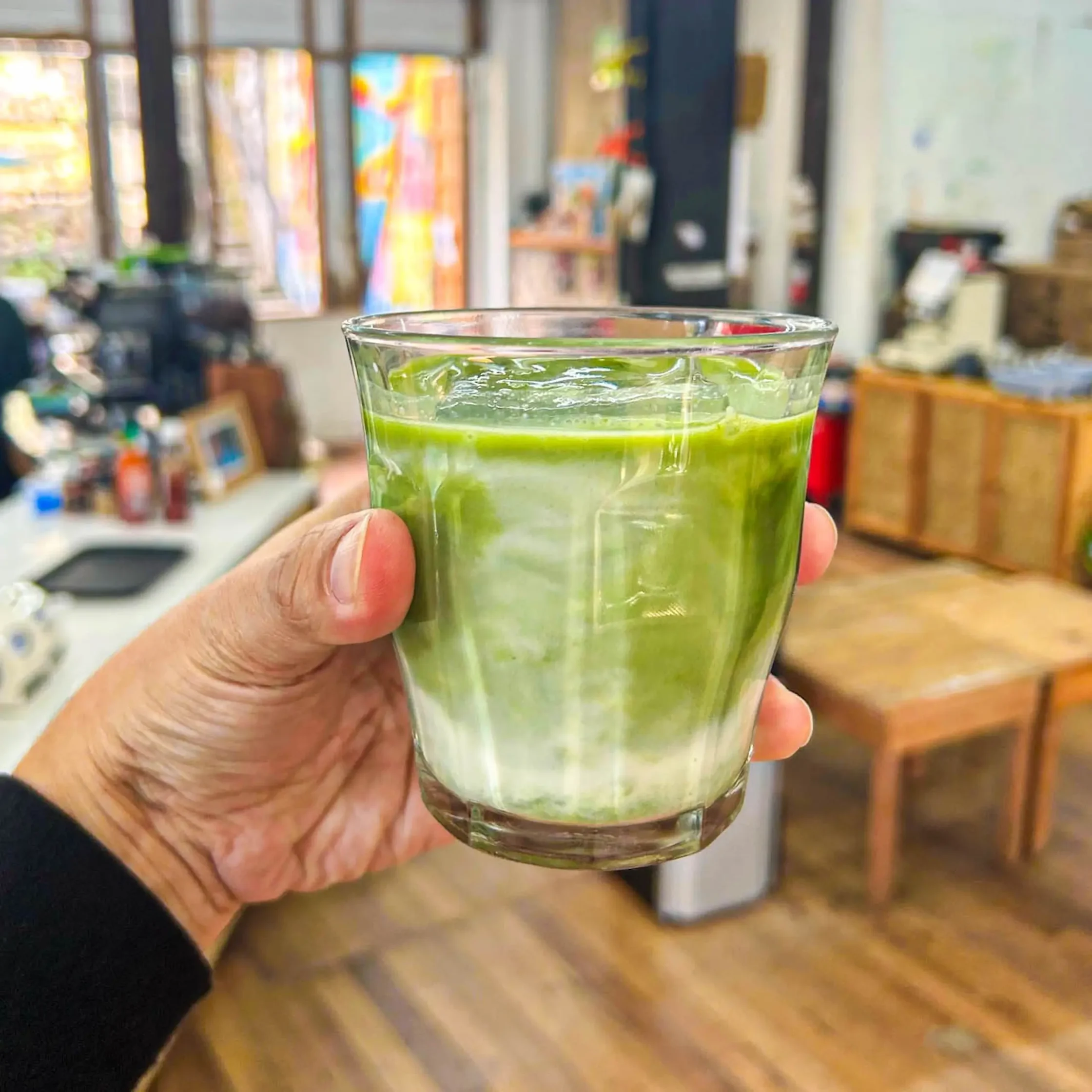 Hot Cat Cafe's Matcha Latte