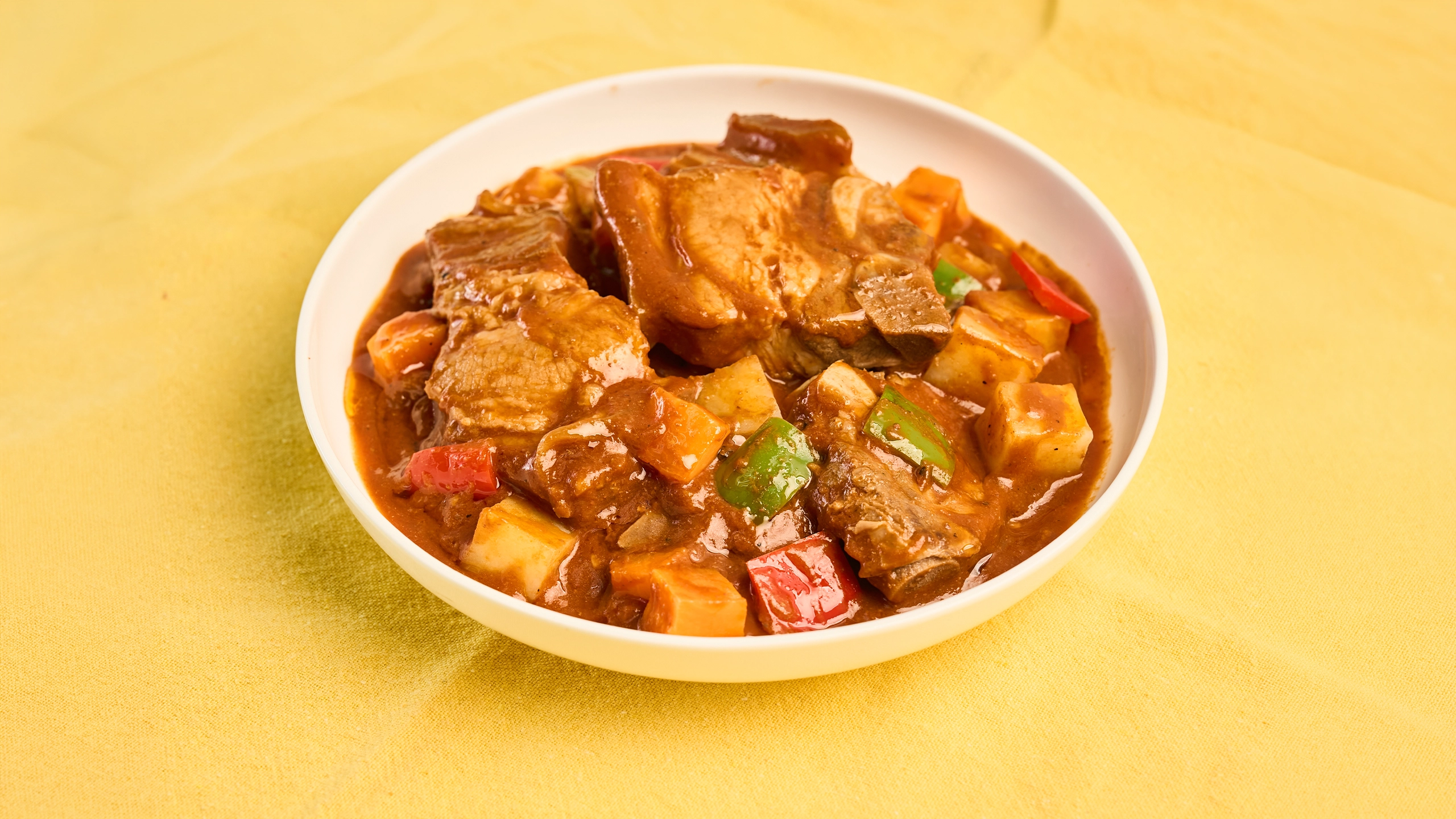 Kalderetang Baboy sa Gata