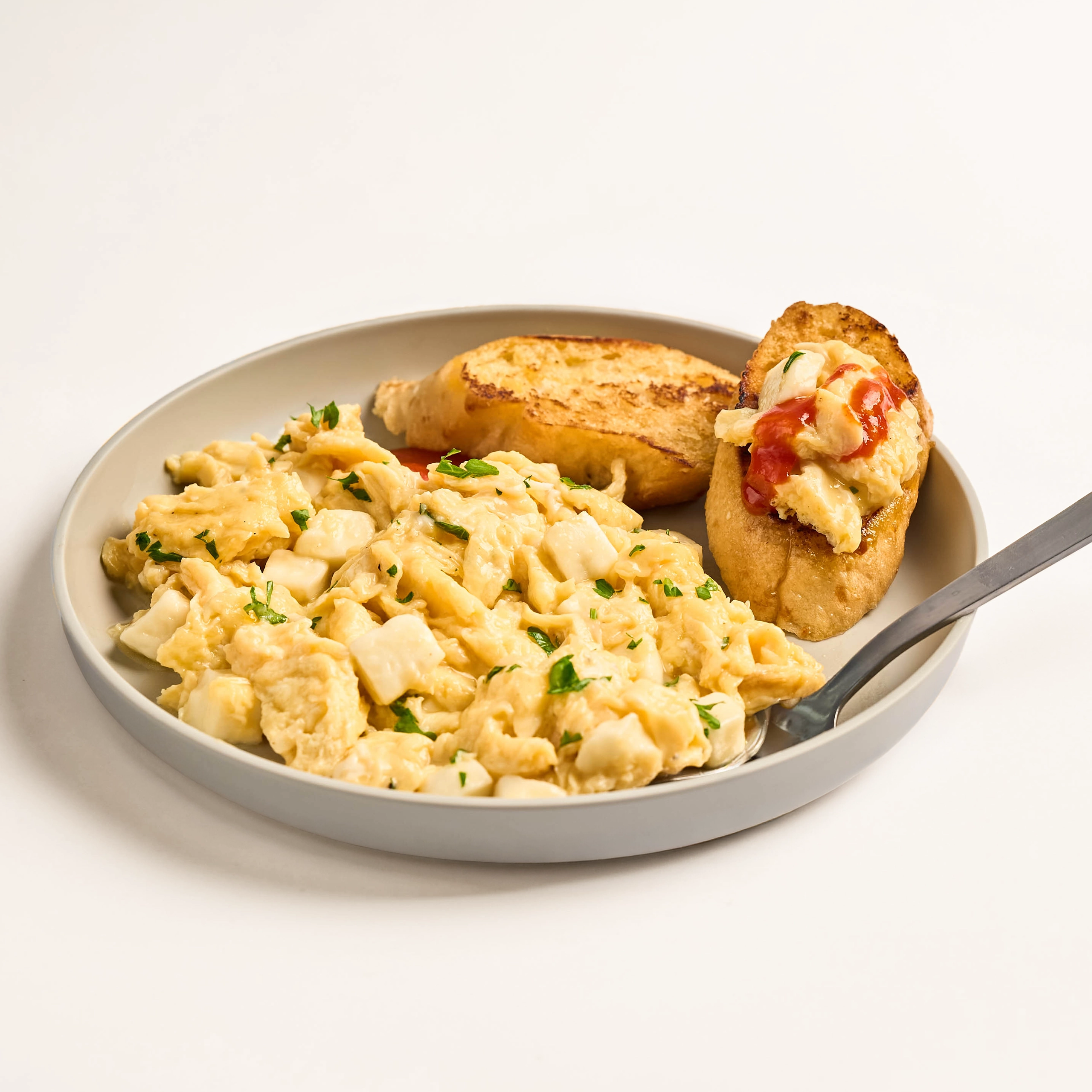 Soft Scrambled Eggs with Kesong Puti
