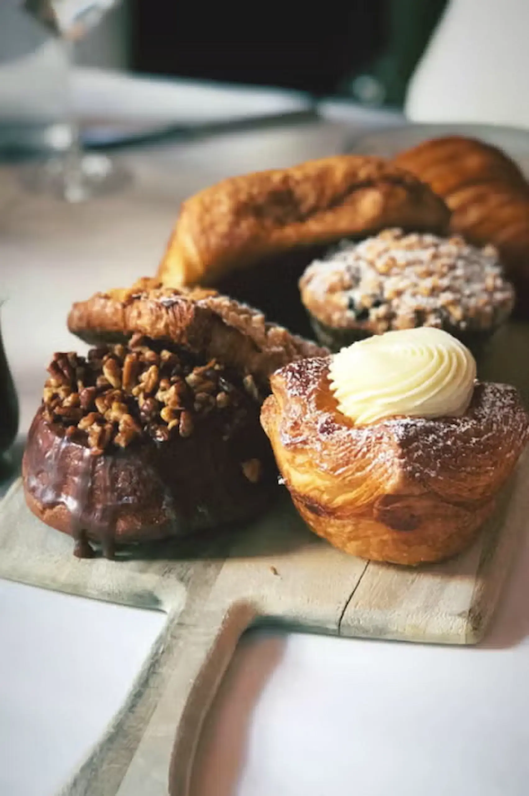 Bouchon sampler platter classic croissant sticky bun