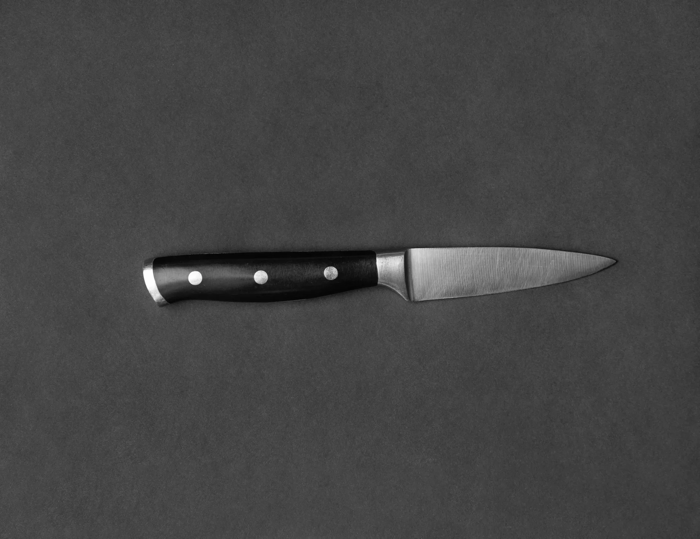 Paring Knife for tasks that require you to hold the food in your hand instead of cutting on a board, like peeling, trimming, or scoring