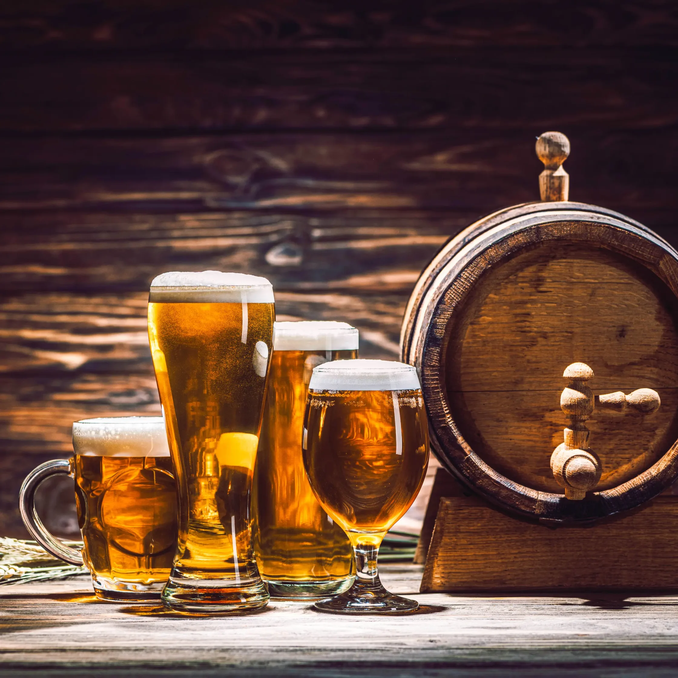 pints of beer alcohol carbonated which causes bloating