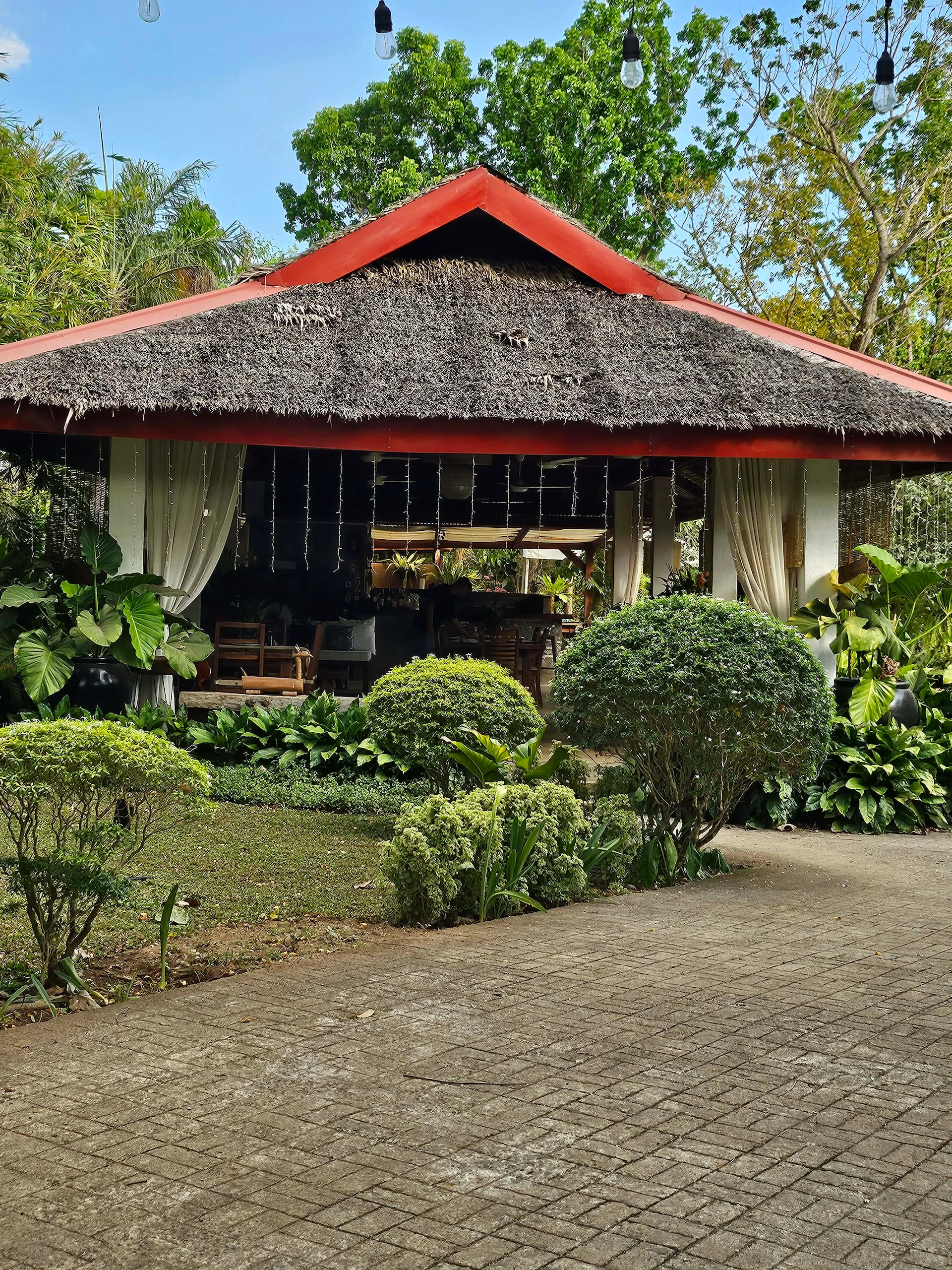cabana inside a farm house