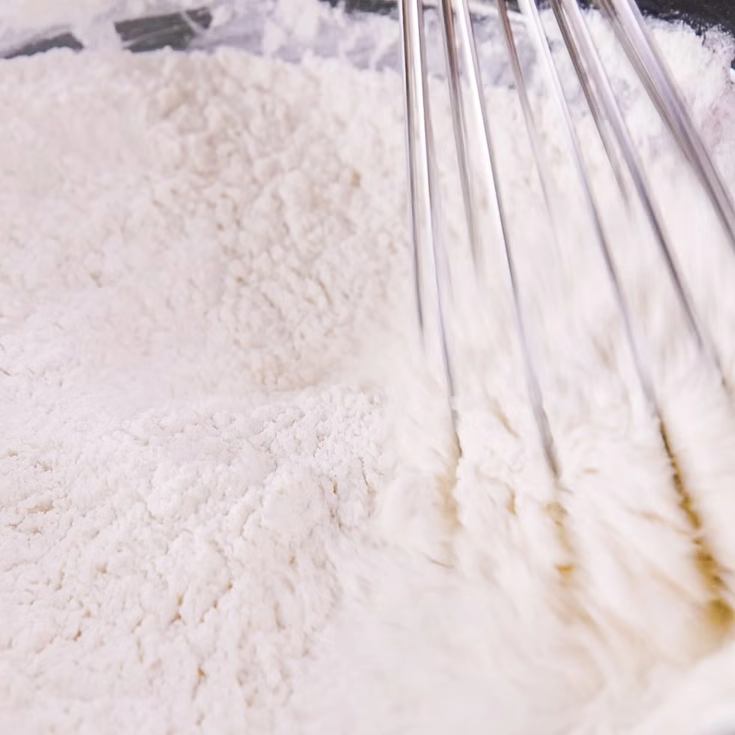 whisking dry ingredients