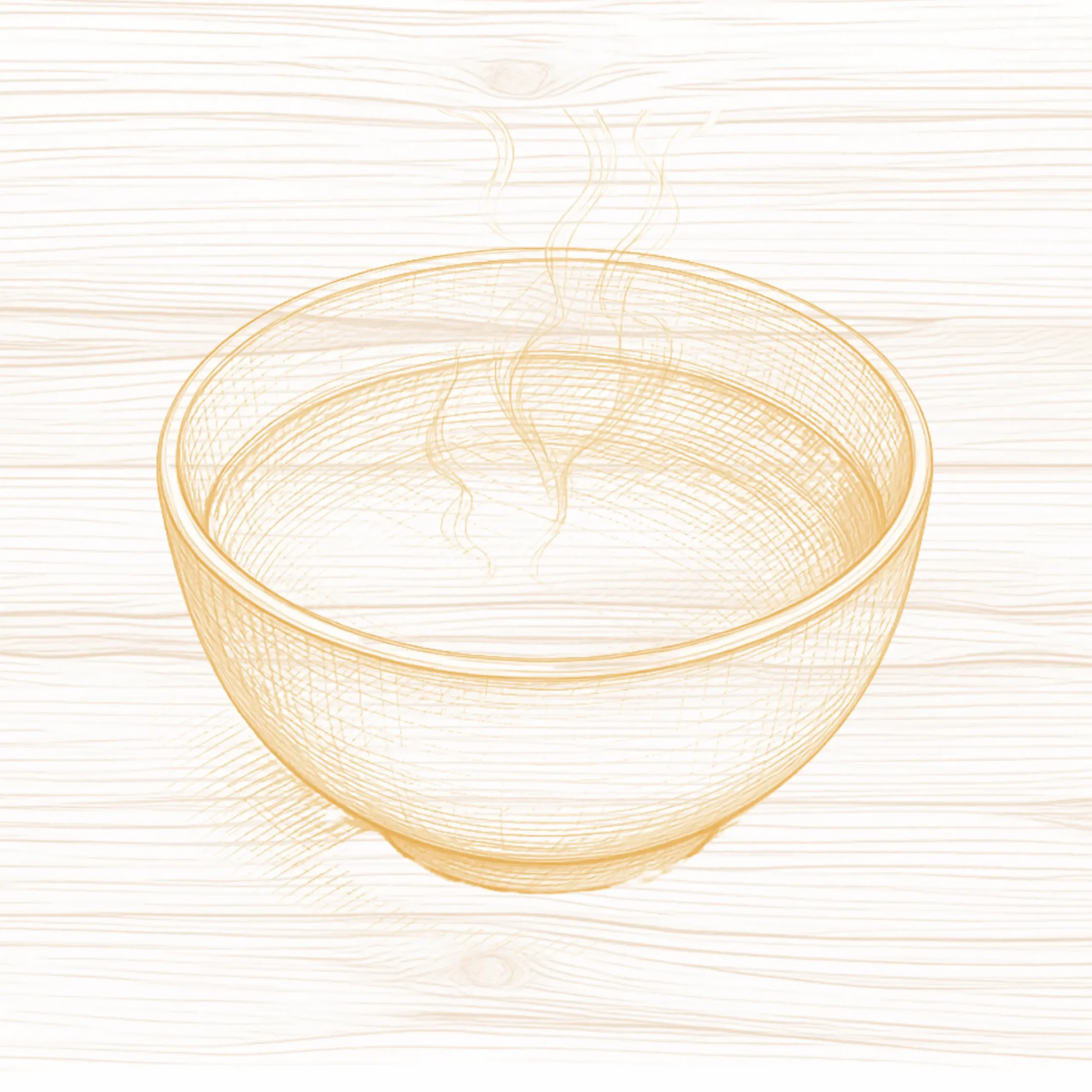 illustration of a bowl of soup drawing sabaw