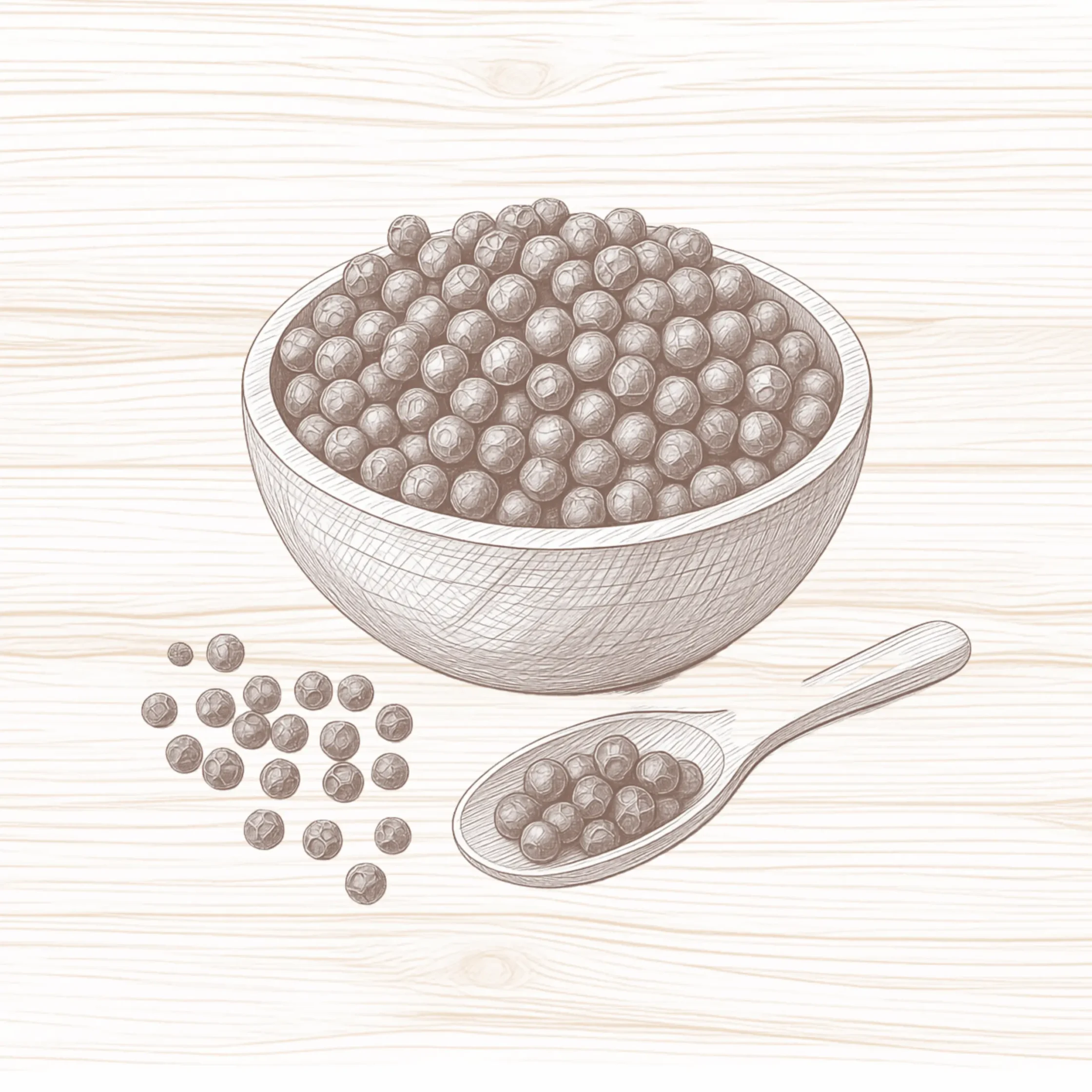 illustration of peppercorns pepper drawing of paminta pamintang buo