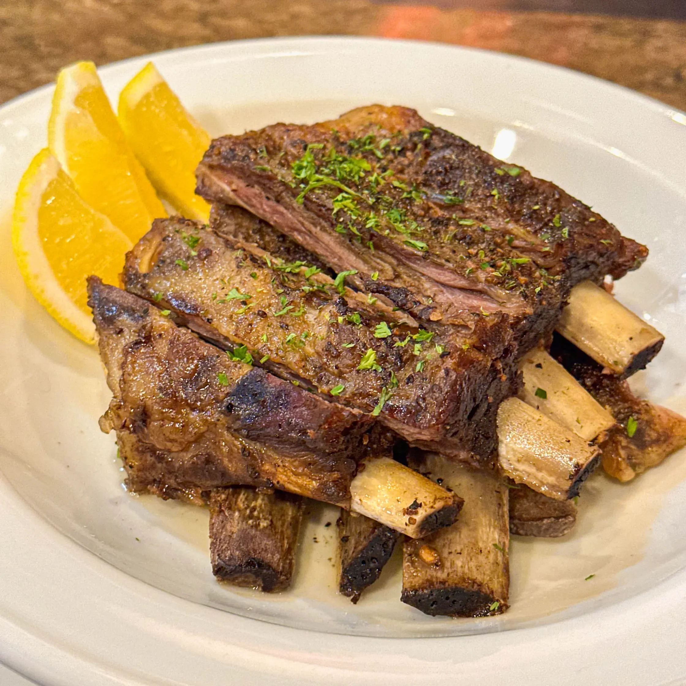 Chef J Gamboa SLOW ROASTED AUSTRALIAN LAMB SHORTRIBS