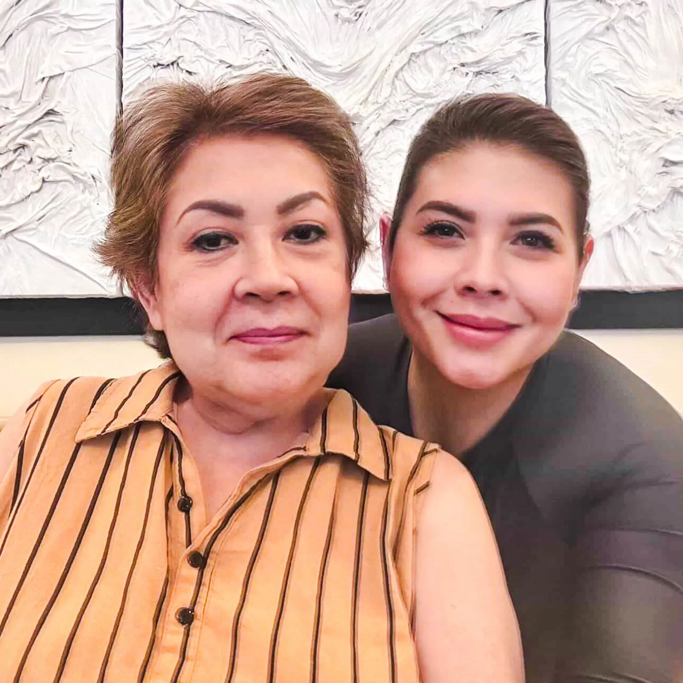 Trisha Lacson with mom Vicky