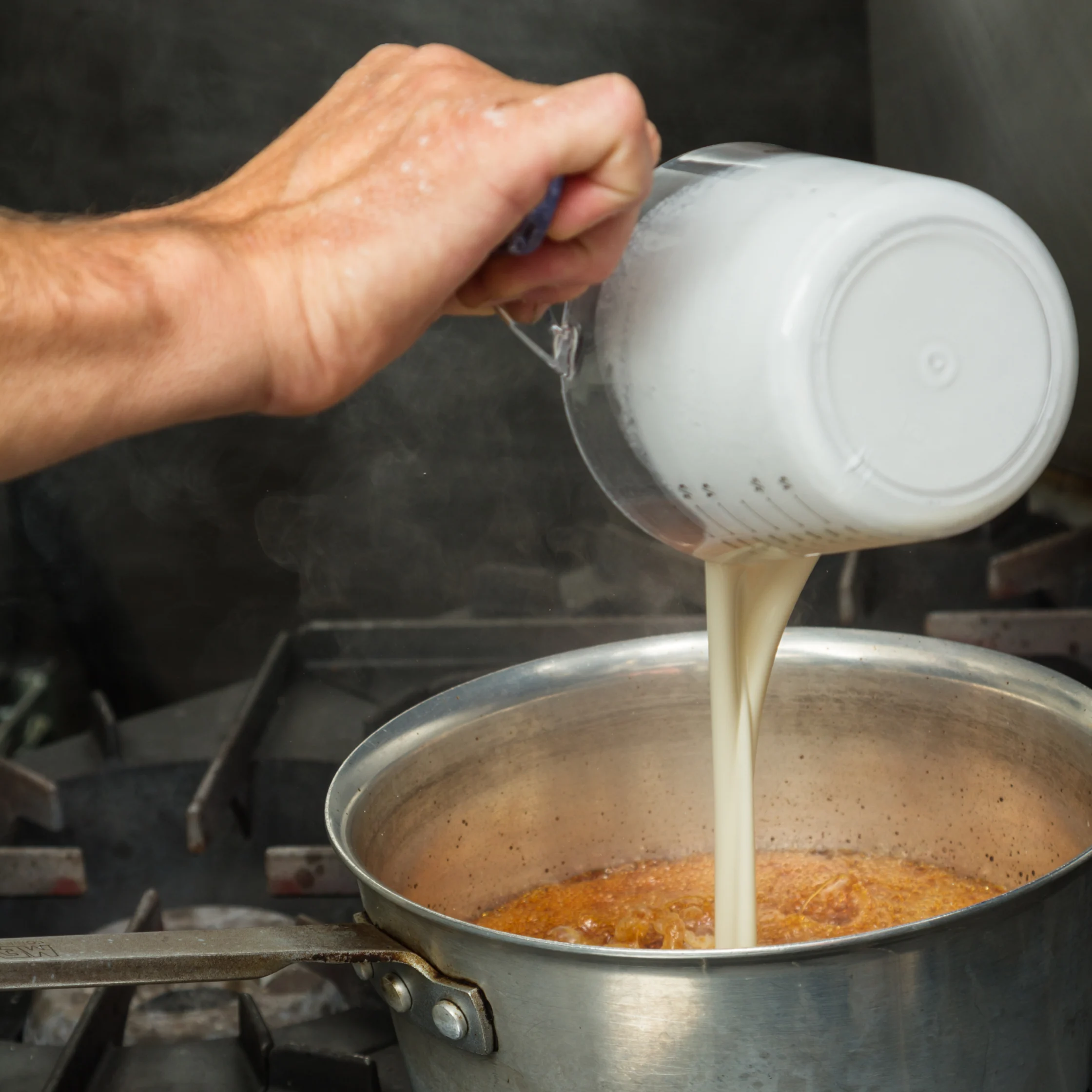 cream helps thicken your sauce so add it
