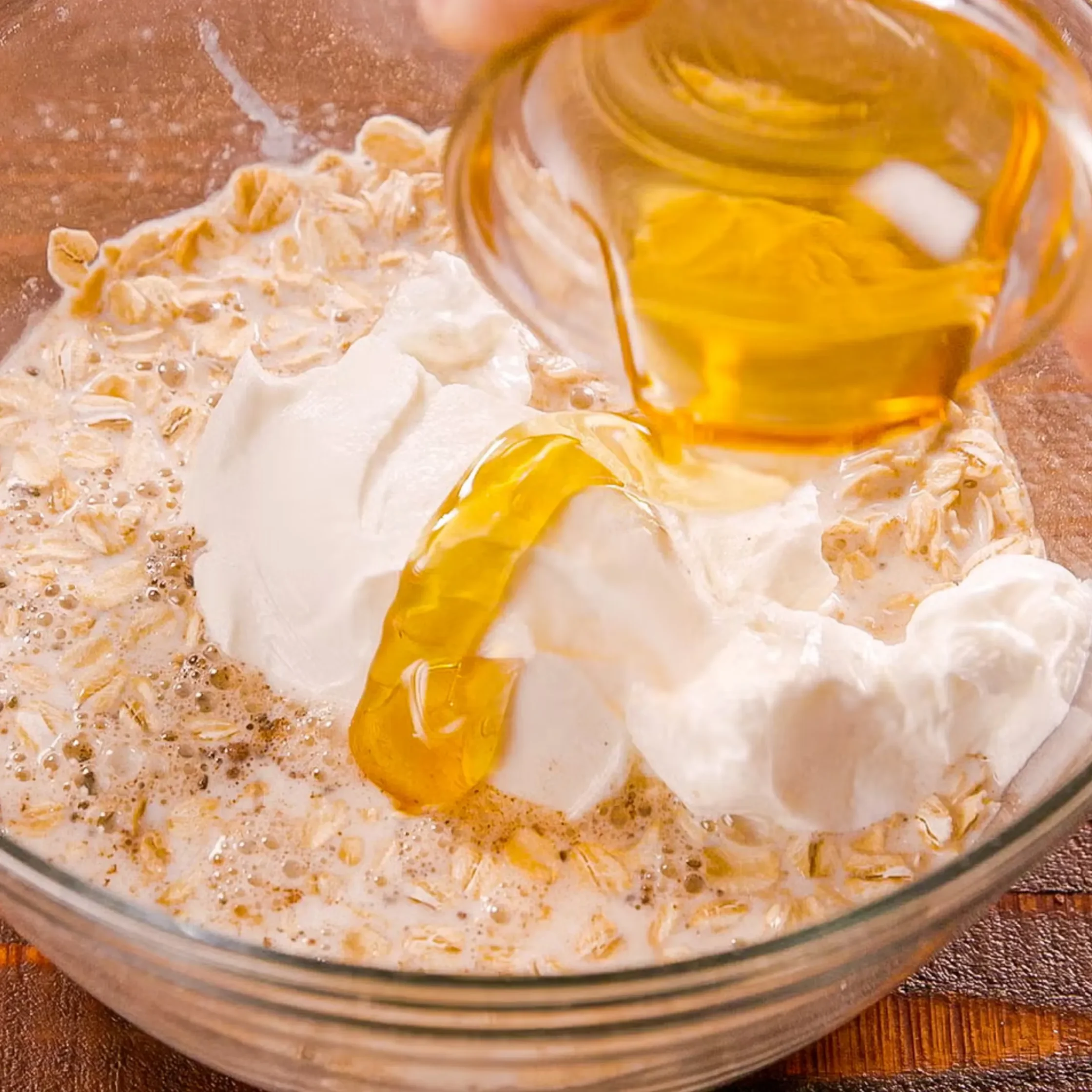 Overnight oatmeal wet ingredients