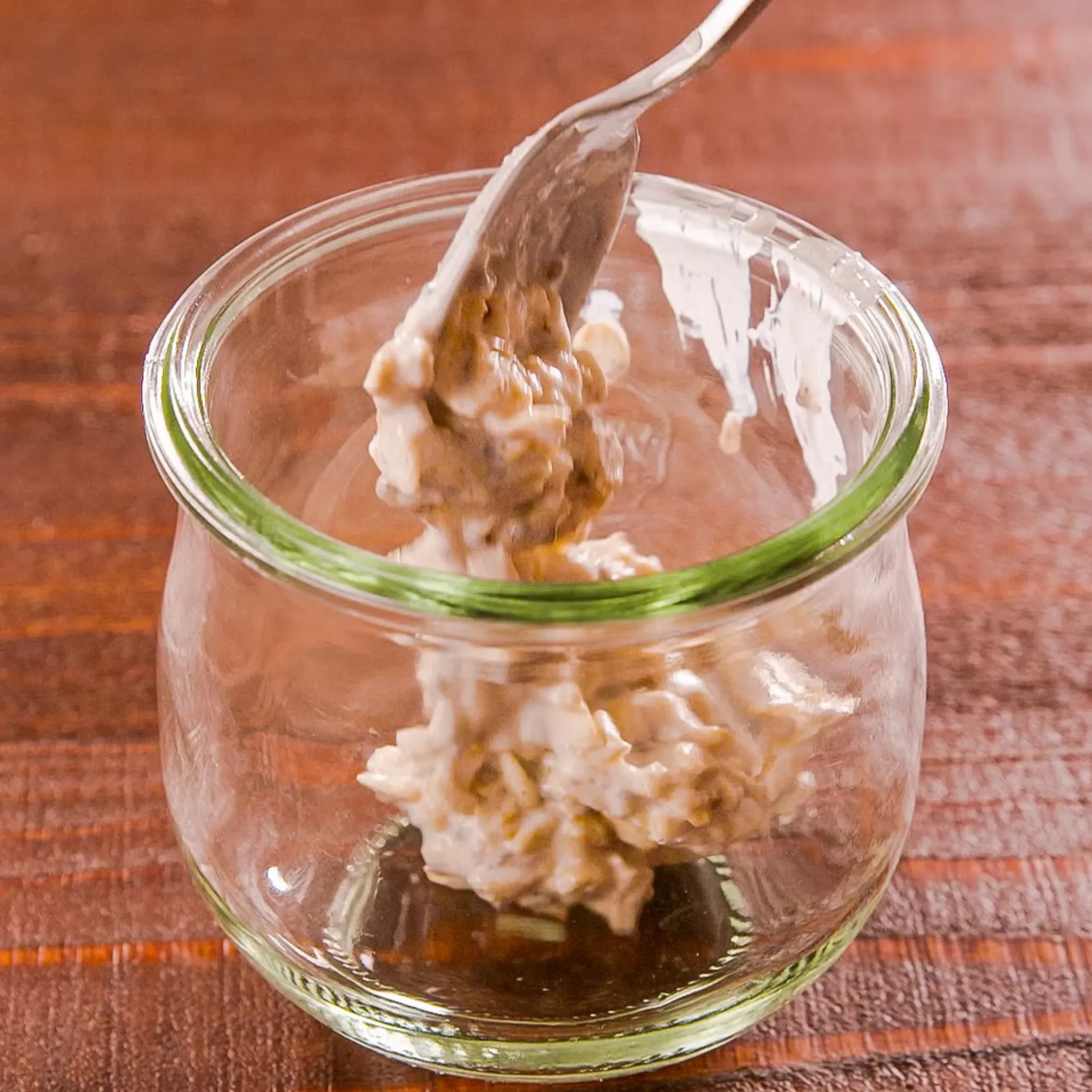 Overnight oatmeal mixed