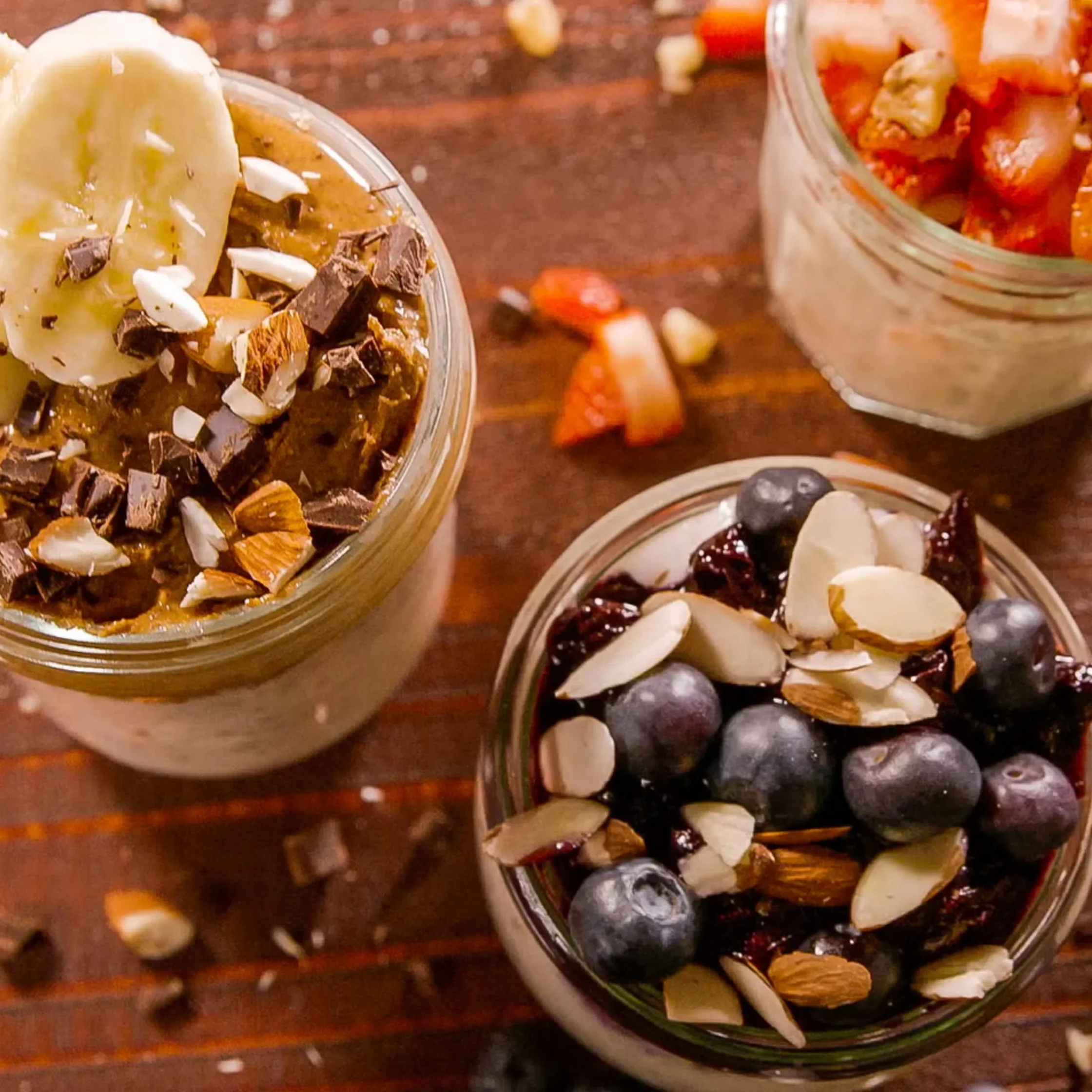 Overnight oatmeal finished