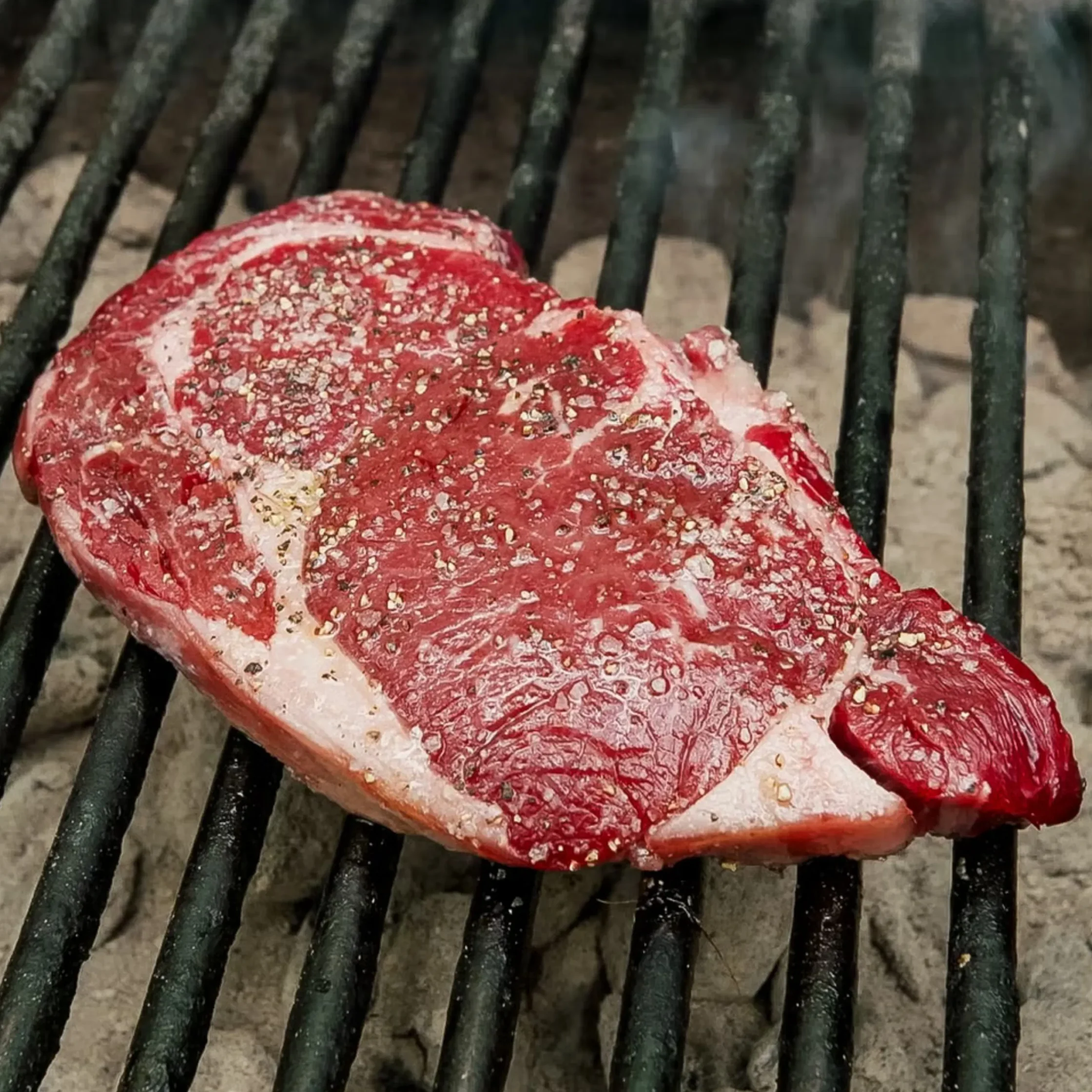 Steak on grill