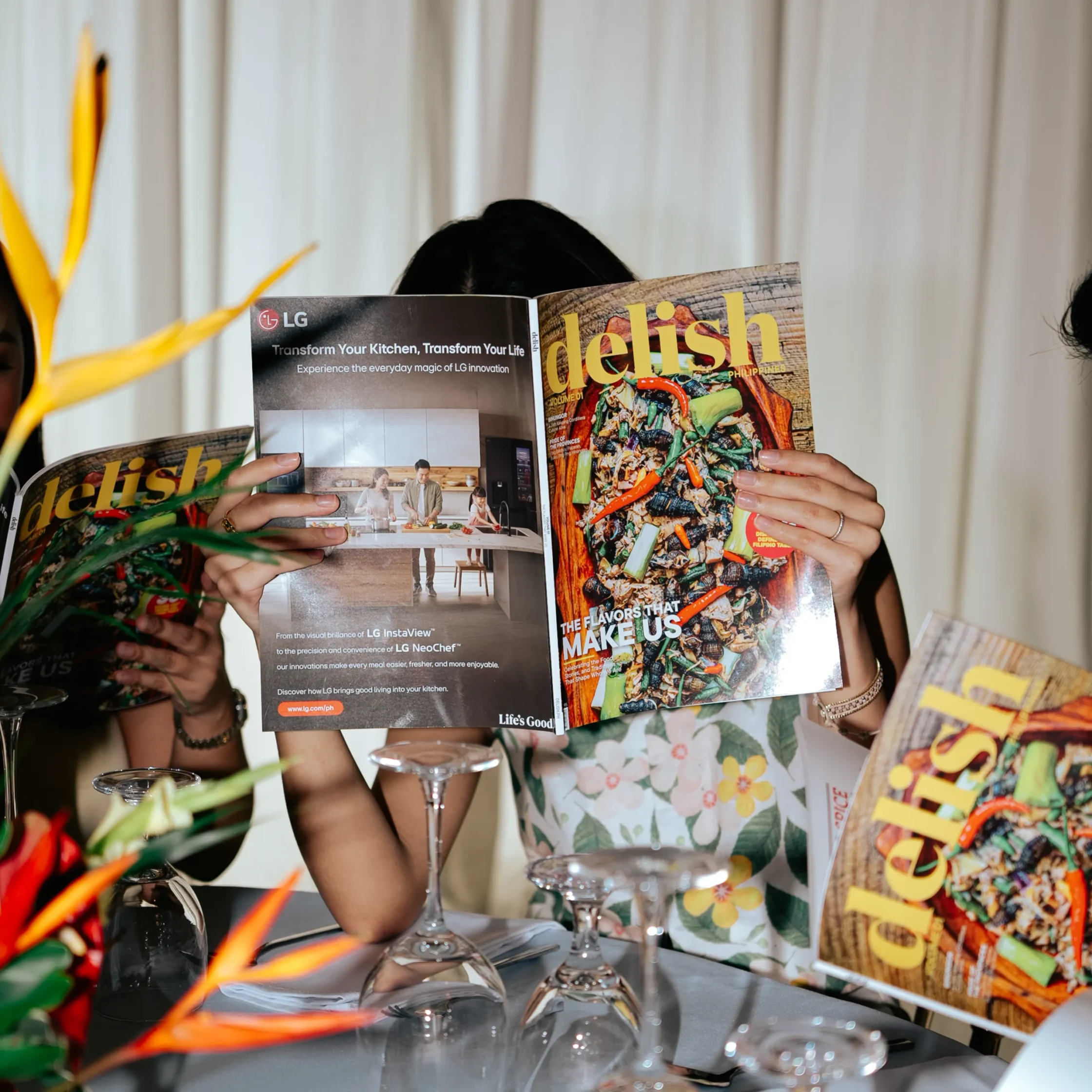 going through the delish philippines maiden issue magazine sections