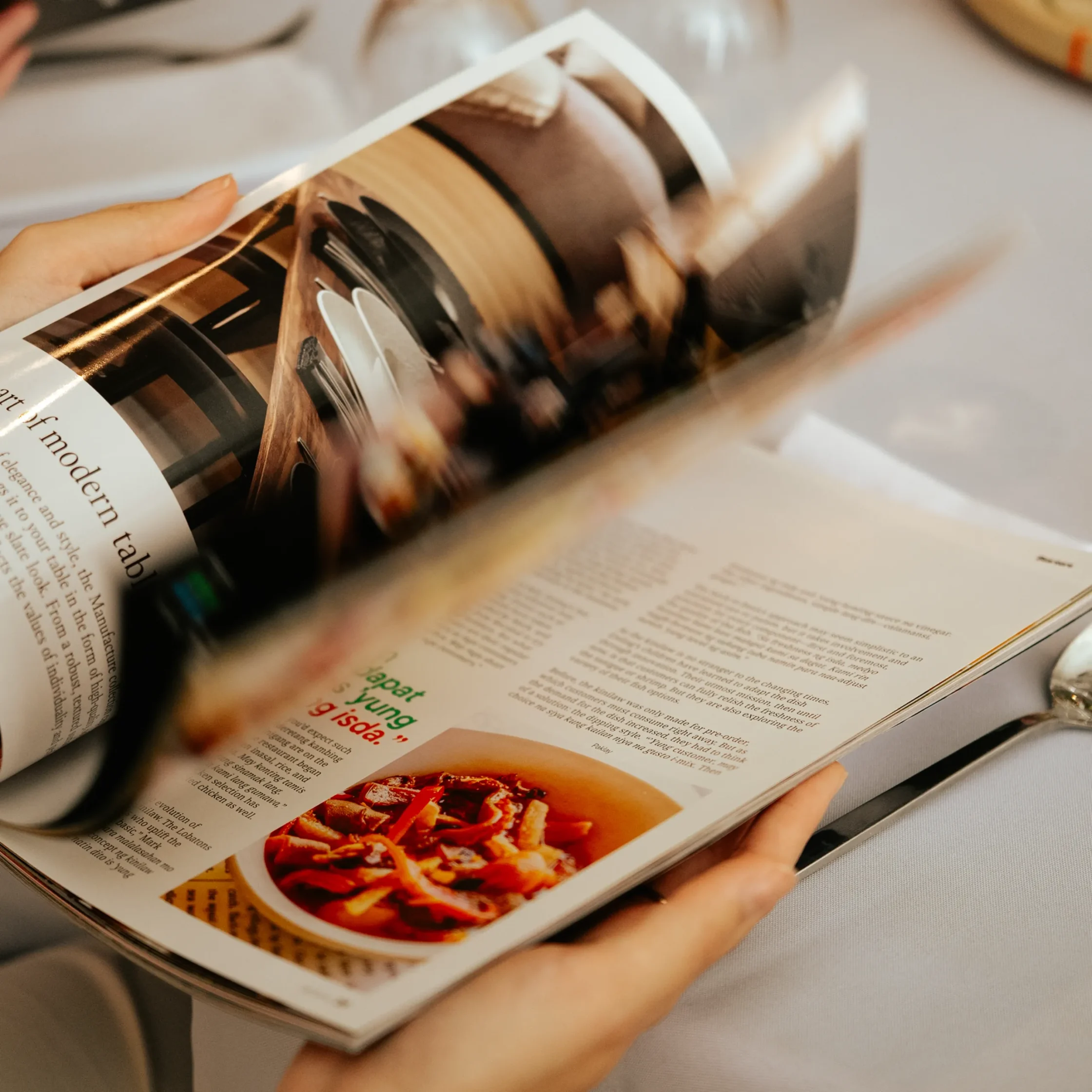 going through the delish philippines maiden issue magazine sections