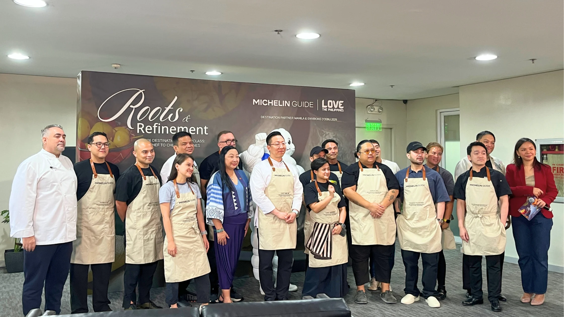 _Michelin Guide Destination Masterclass 2026 chefs posing for photo with chef june lee of soigne