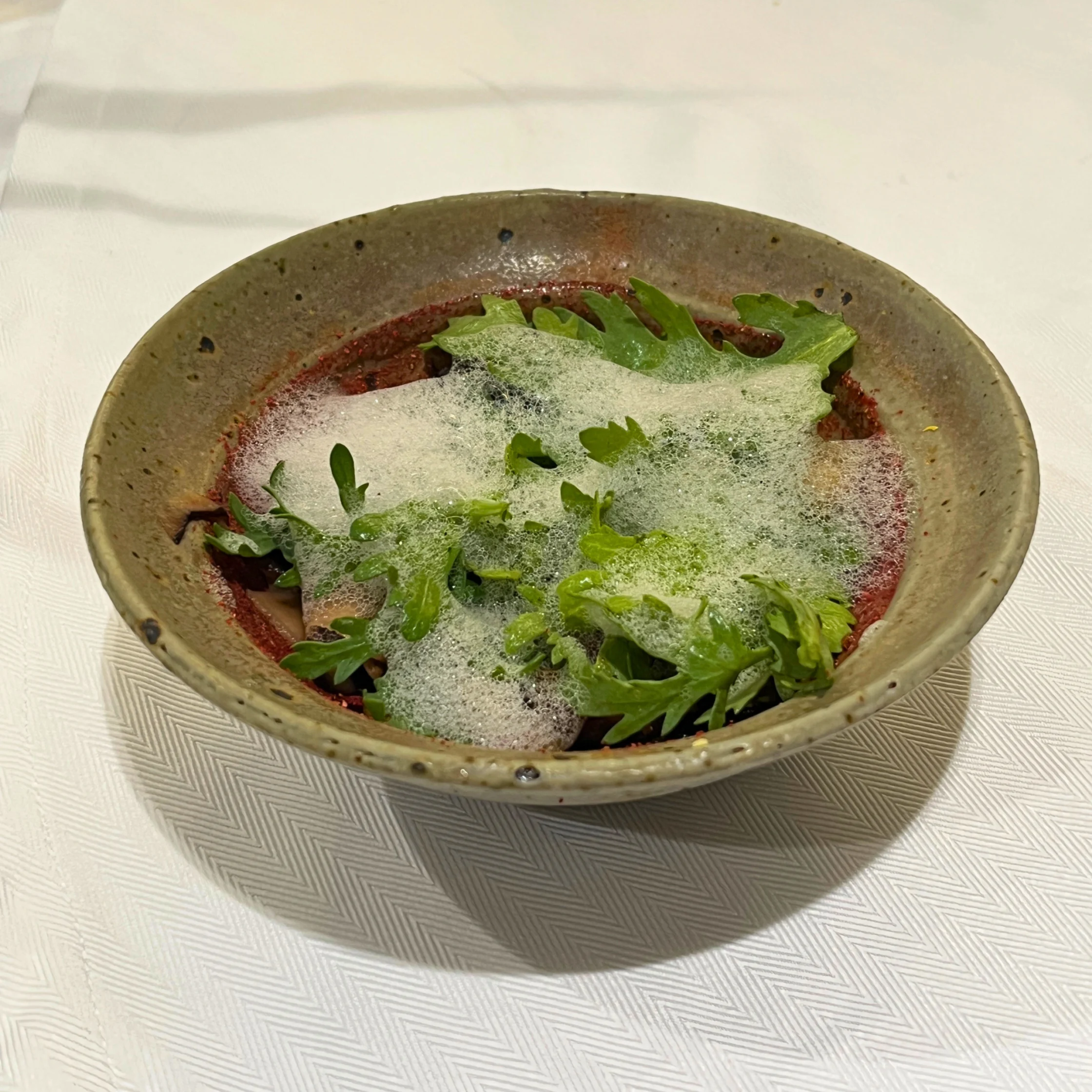 Michelin Guide Destination Masterclass 2026 mushroom salad course from celera