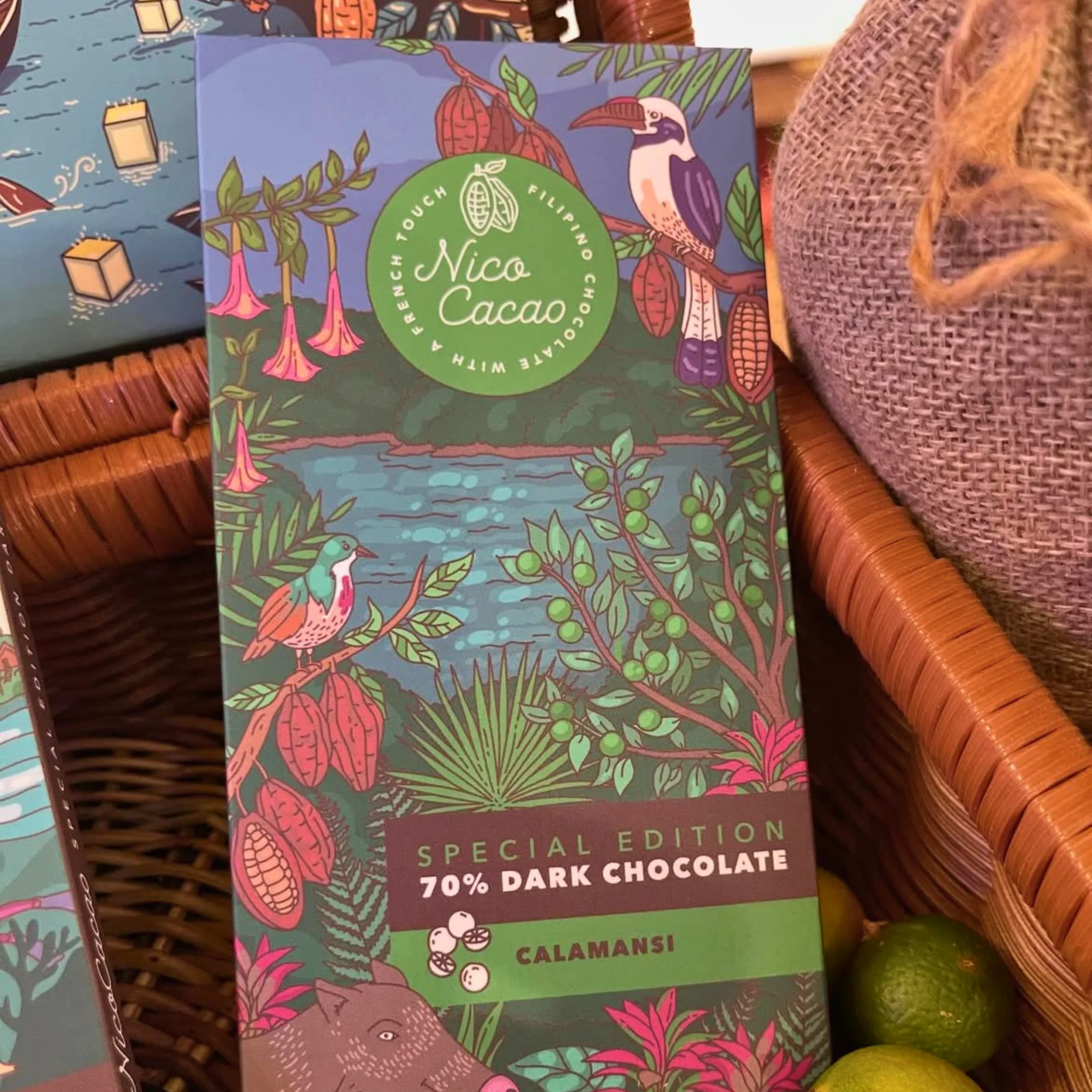 Nico Cacaos Special Edition 70 Dark Chocolate with Calamansi PHOTO COURTESY OF Nico Cacao Official Instagram