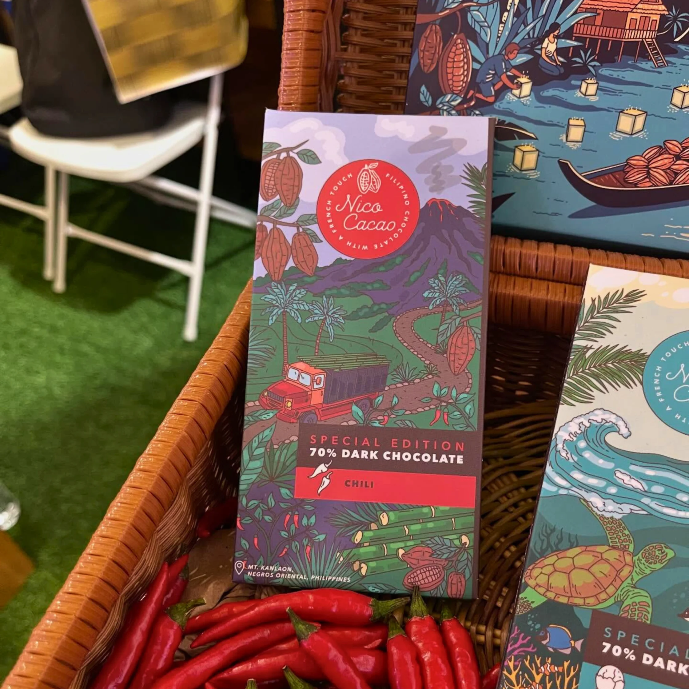Nico Cacaos Special Edition 70 Dark Chocolate with Chili PHOTO COURTESY OF Nico Cacao Official Instagram