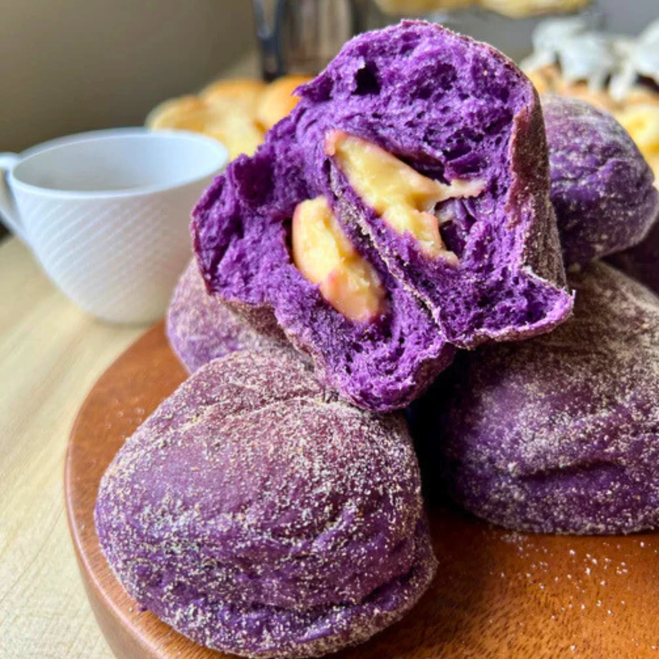 Ube Cheese Pandesal PHOTO COURTESY OF Little Lunas Bakeshop