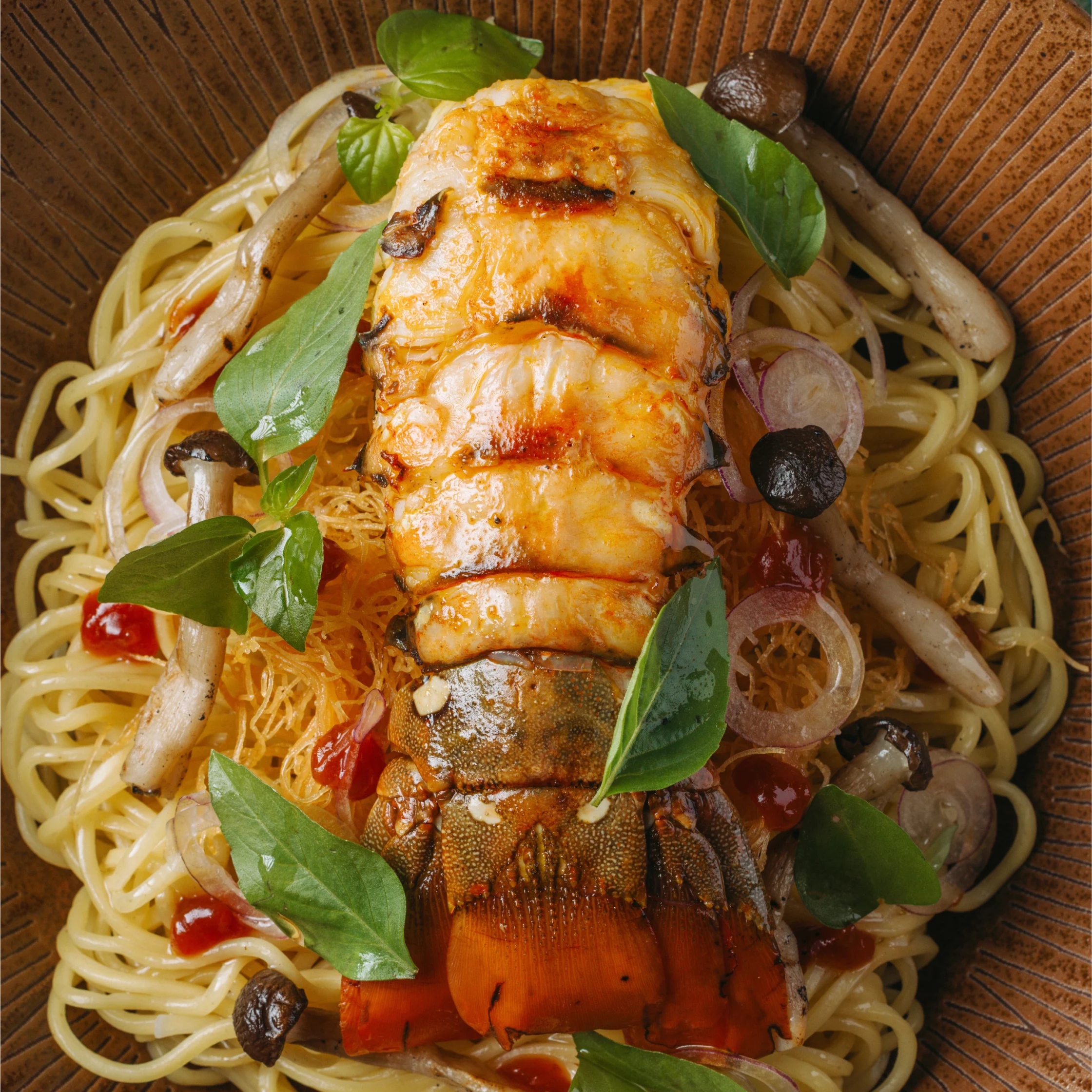 cerulean makati seafood restaurant SPINY LOBSTER RAMEN
