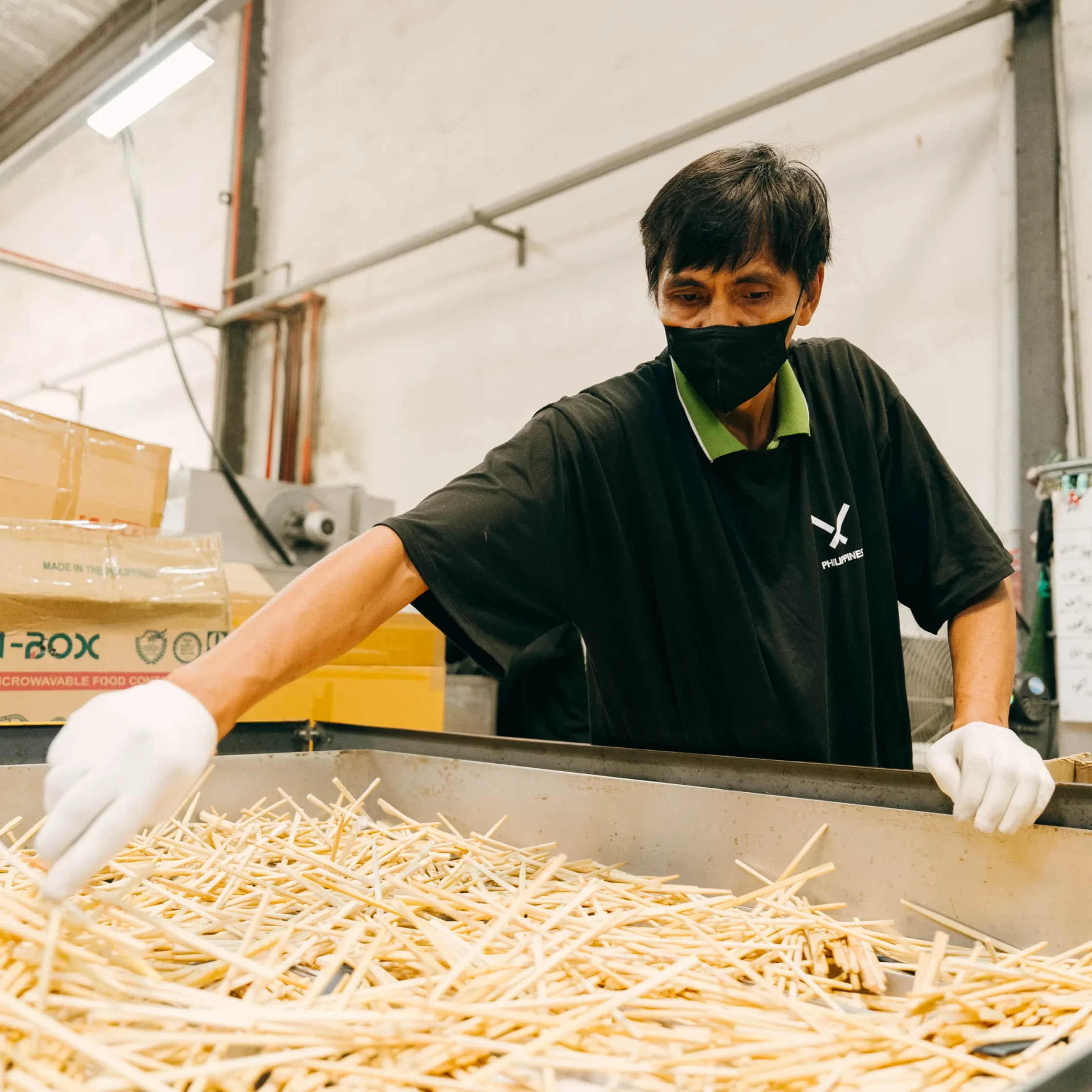 chopvalue collects 4 tons of used bamboo chopsticks every month