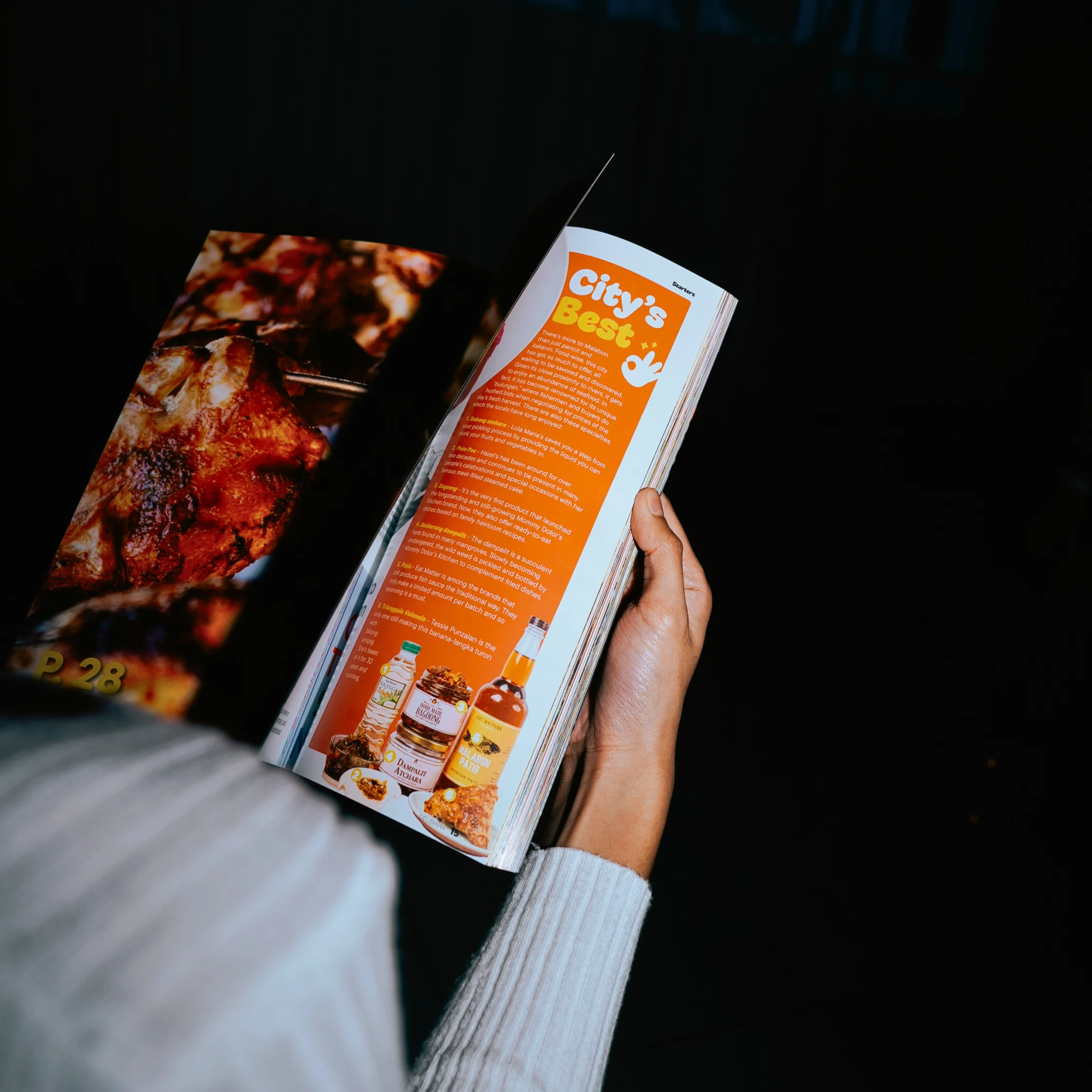 going through the delish philippines maiden issue magazine sections