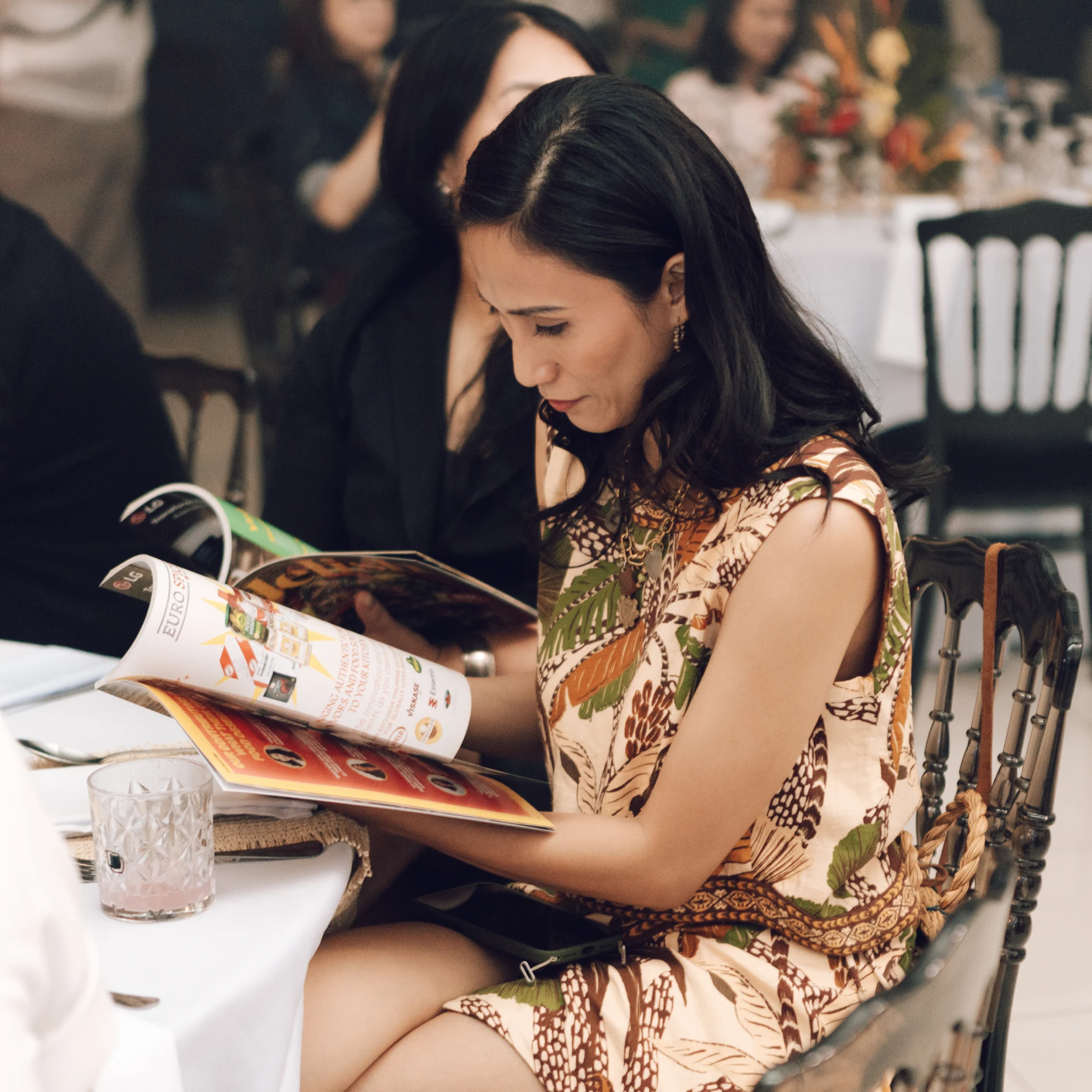 delish philippines grand launch reading their own coppies of the magazine