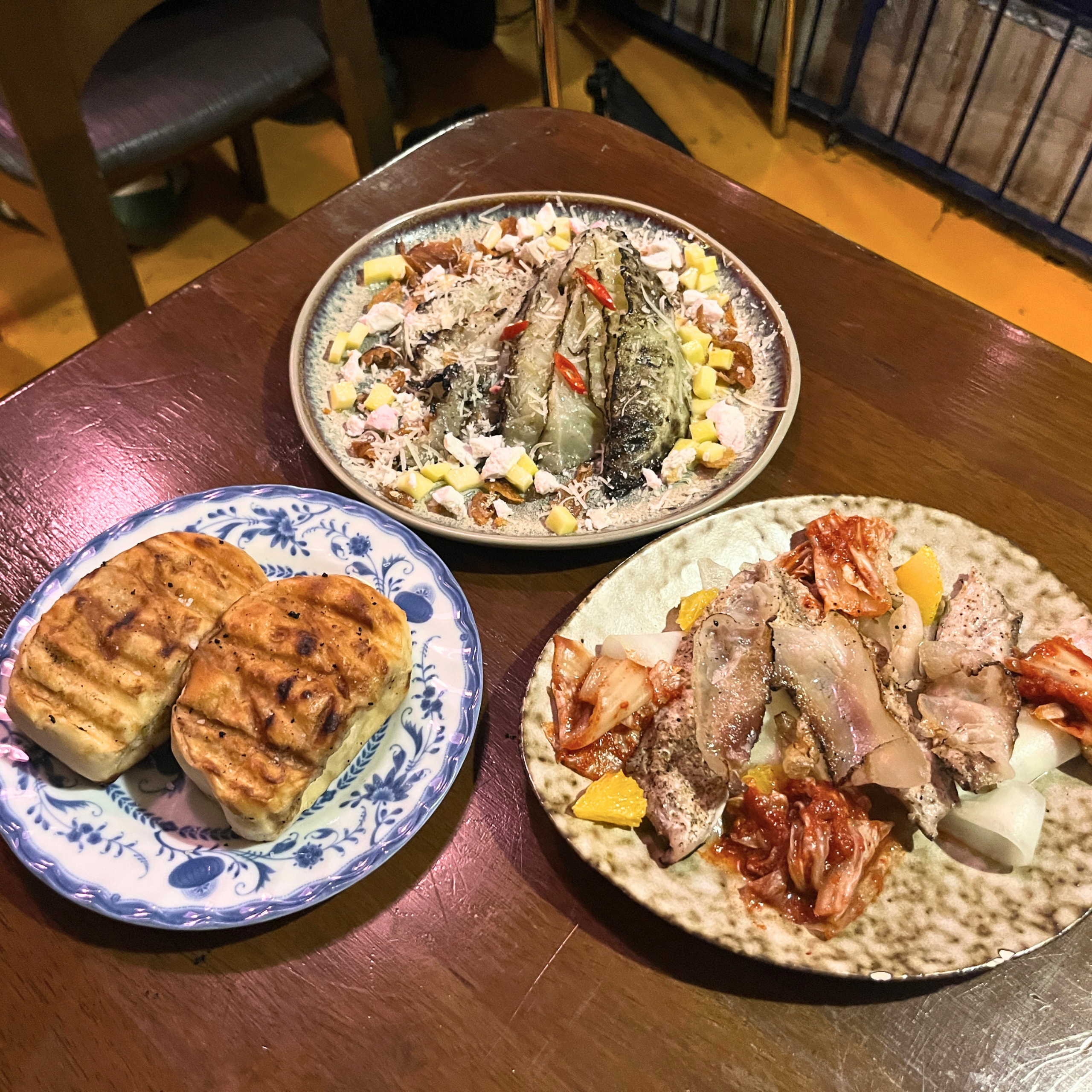 erik matti rekdi spread of grilled cabbage pandesyosa and baby mackerel