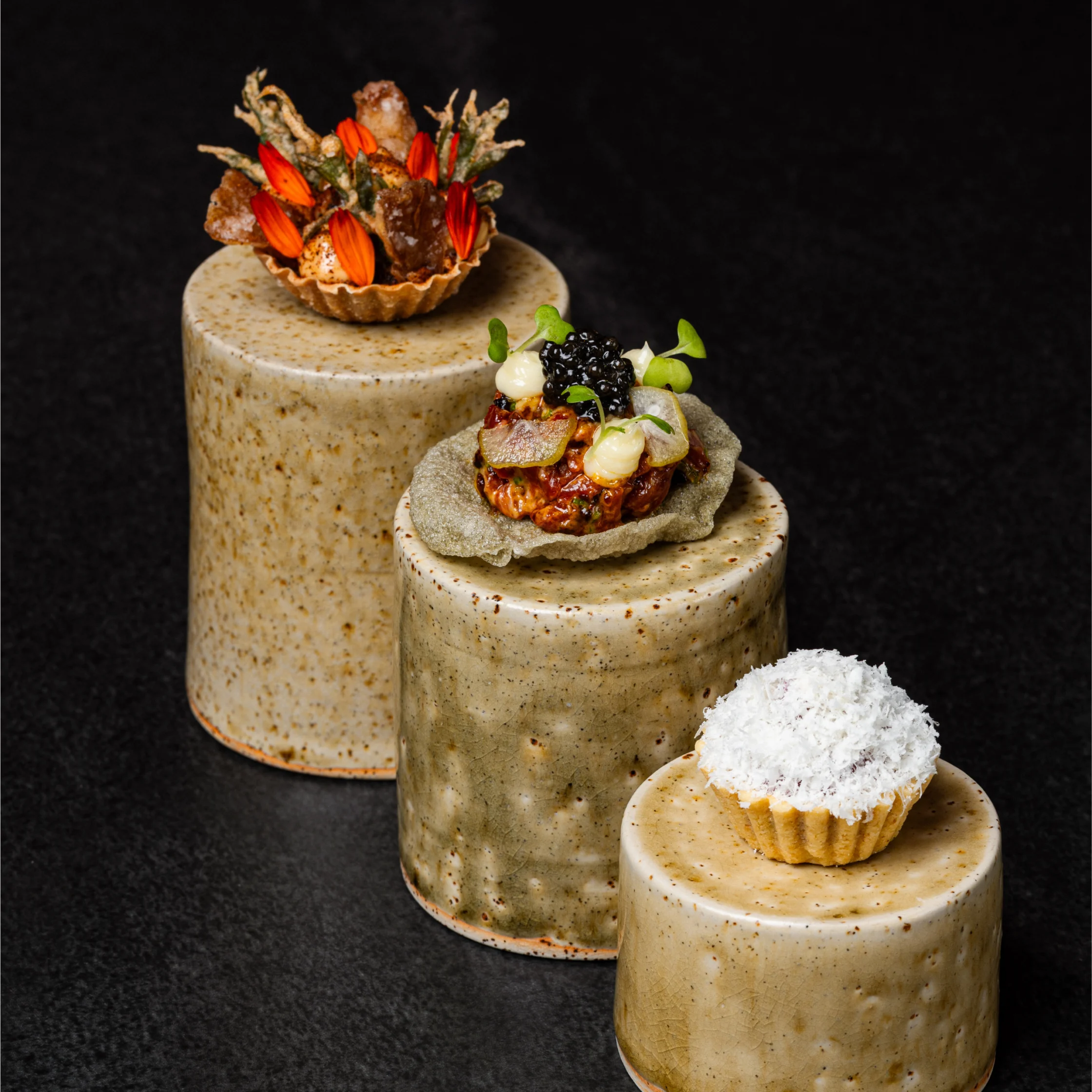 hapag kinuday tartare mushroom dinakdakan tart and ube cheese tart 2