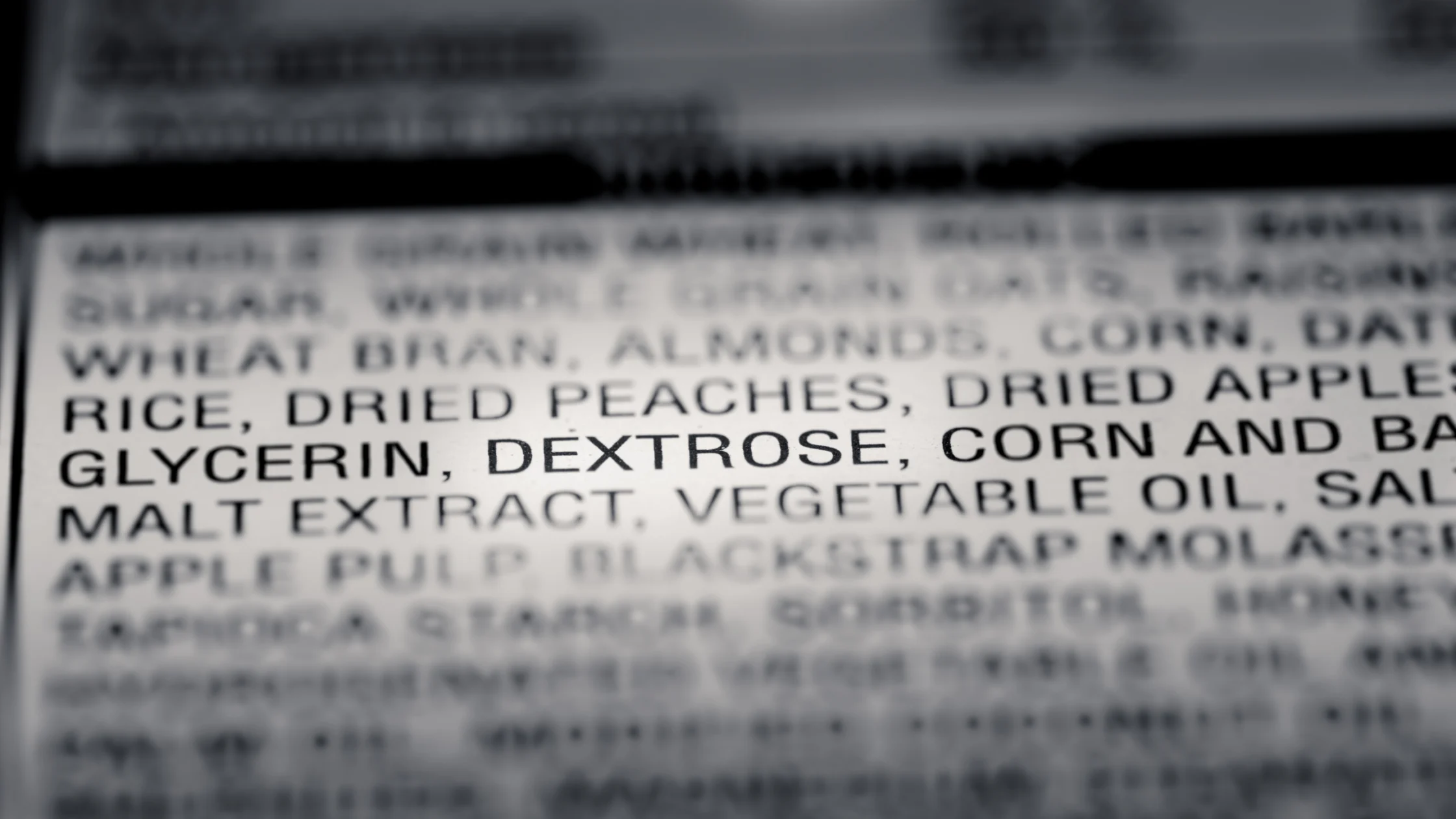 nutrition labels ingredient list