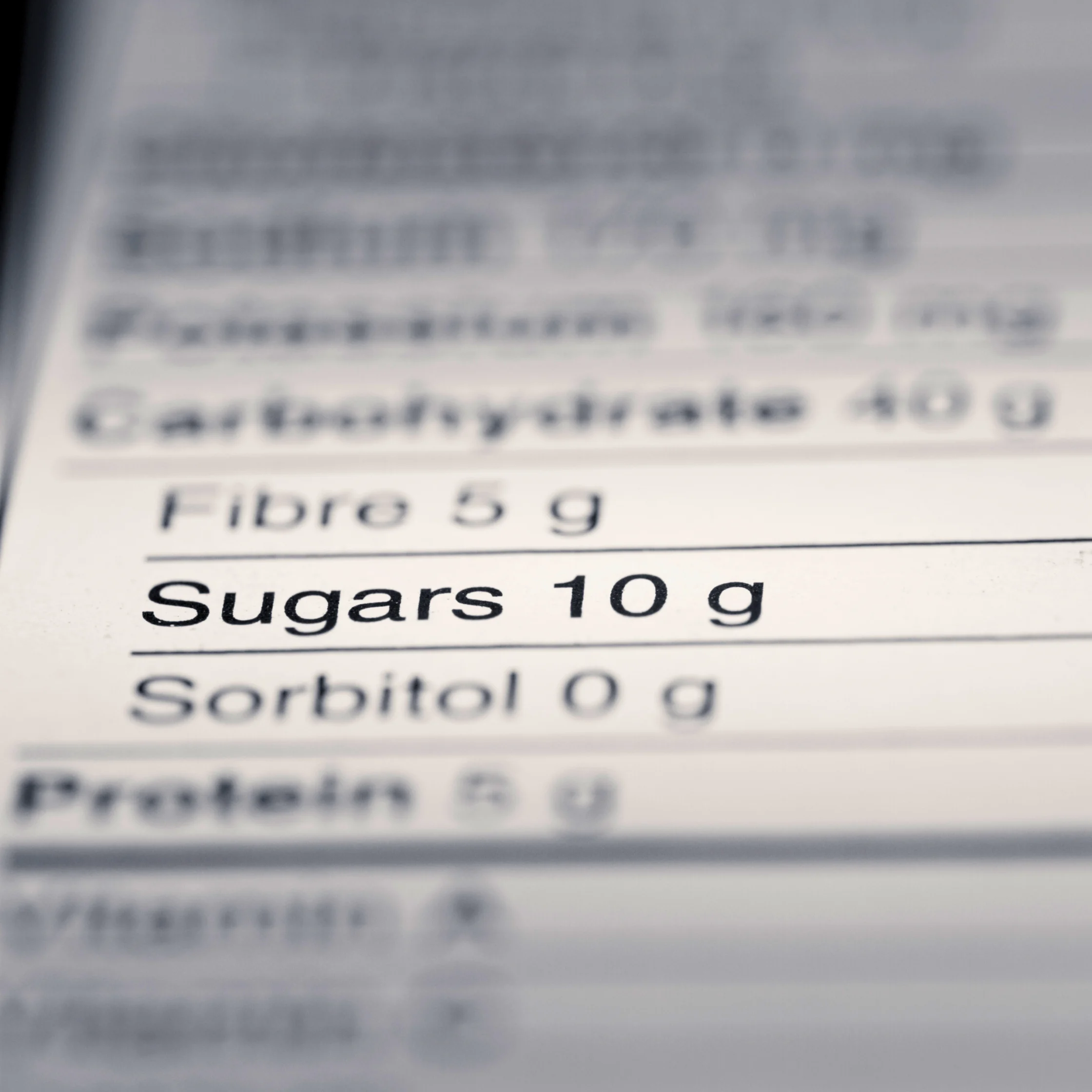 nutrition labels cholesterol sodium potassium sugar