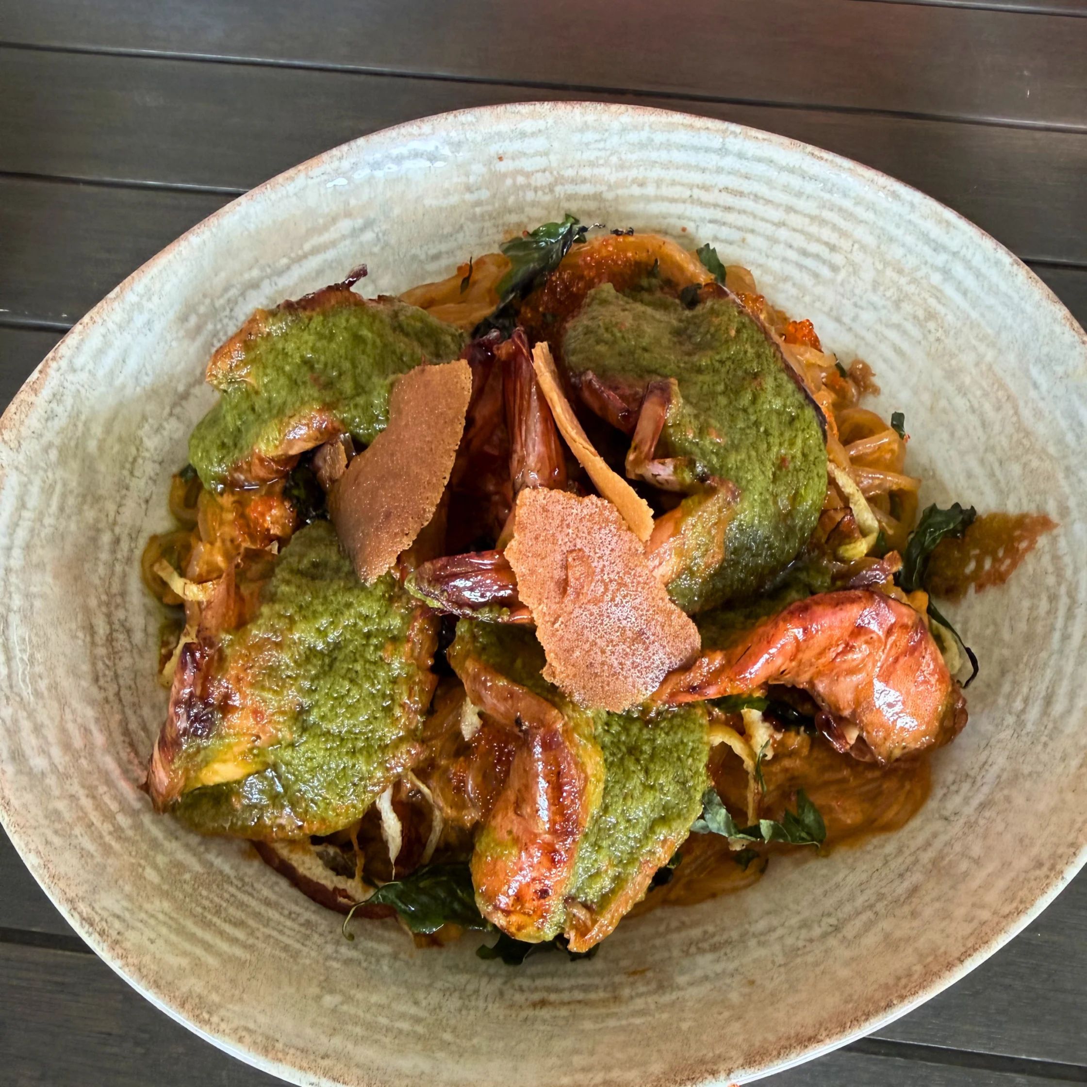 prawn and crab noodles from katala