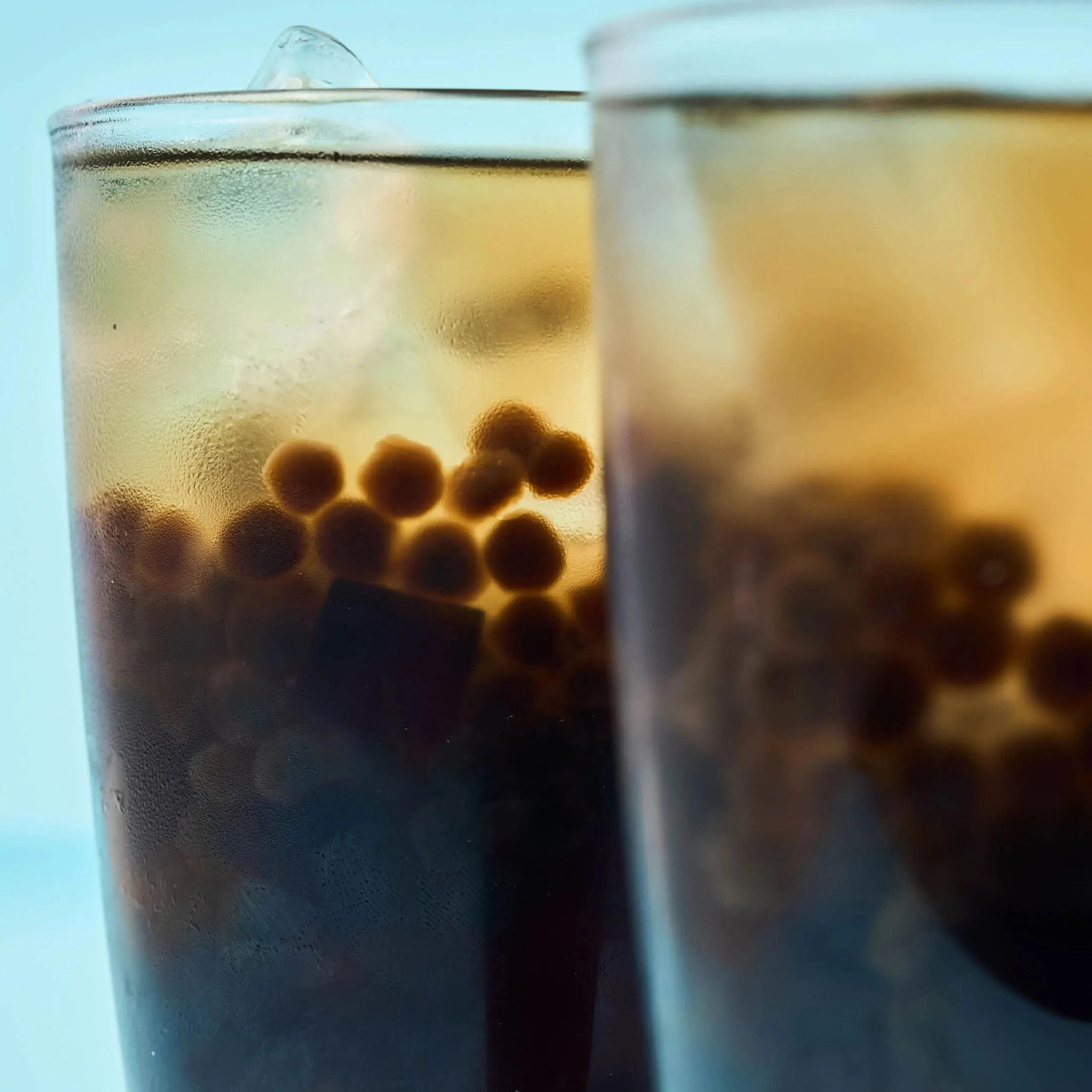 sagot gulaman drink close up where you see the pearls and ice and drink in a cup