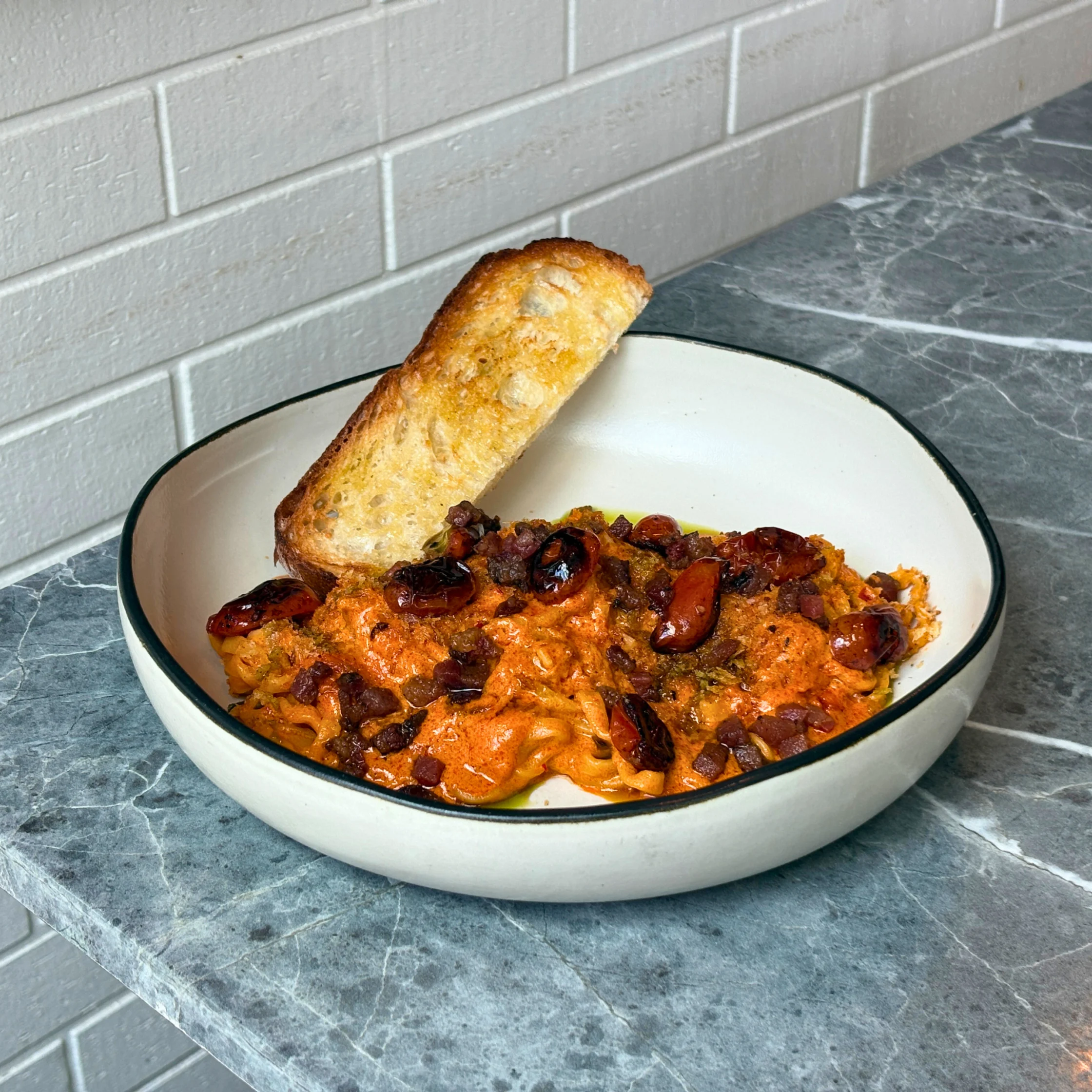 the manila baker nduja and mascarpone pasta