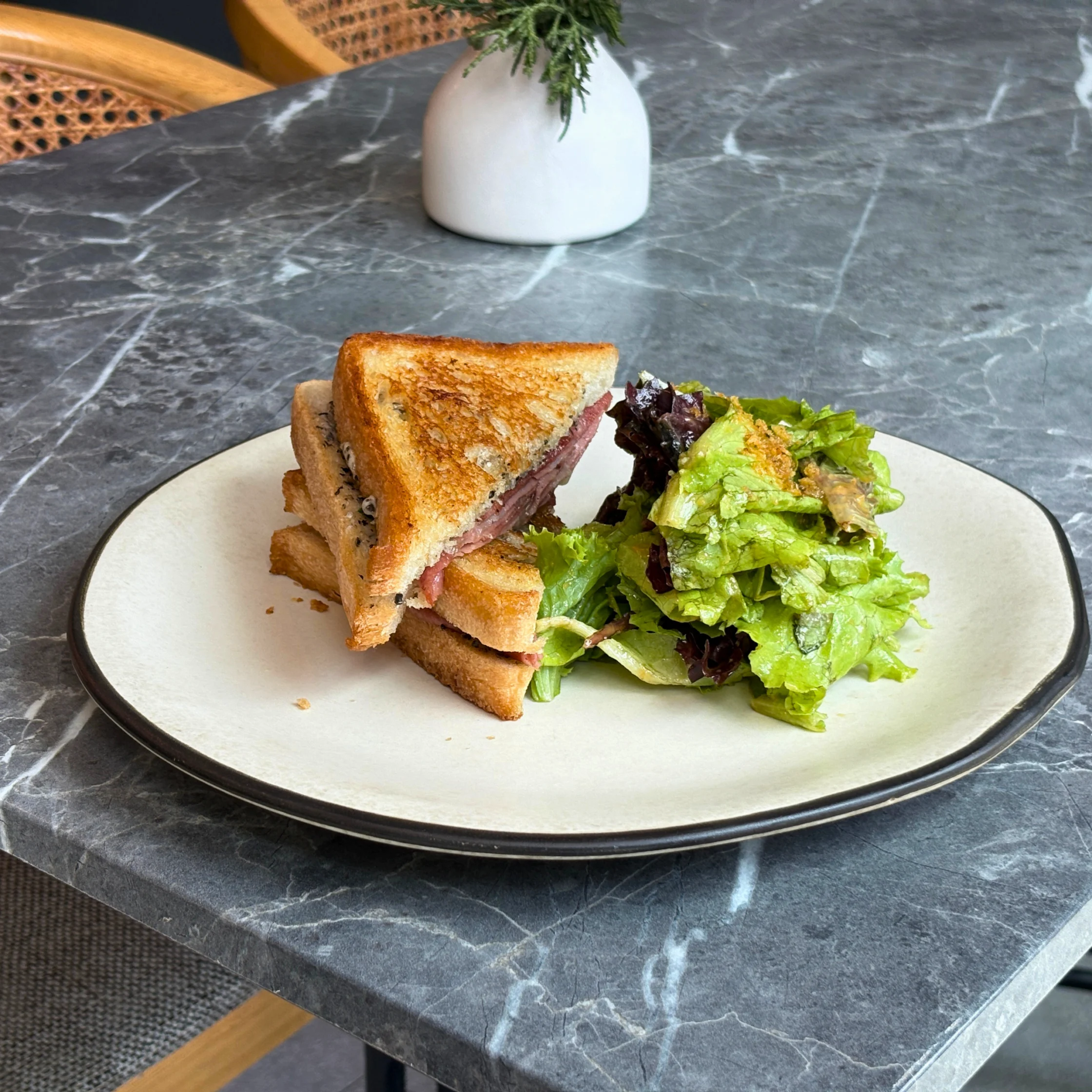 the manila baker truffle mortadella sandwich