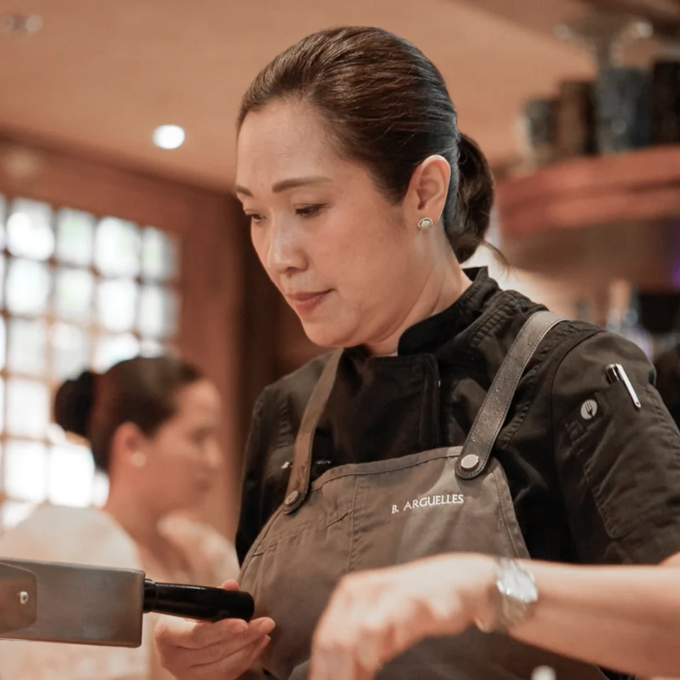 chef bettina arguelles at Uma Restaurant in Panglao Island