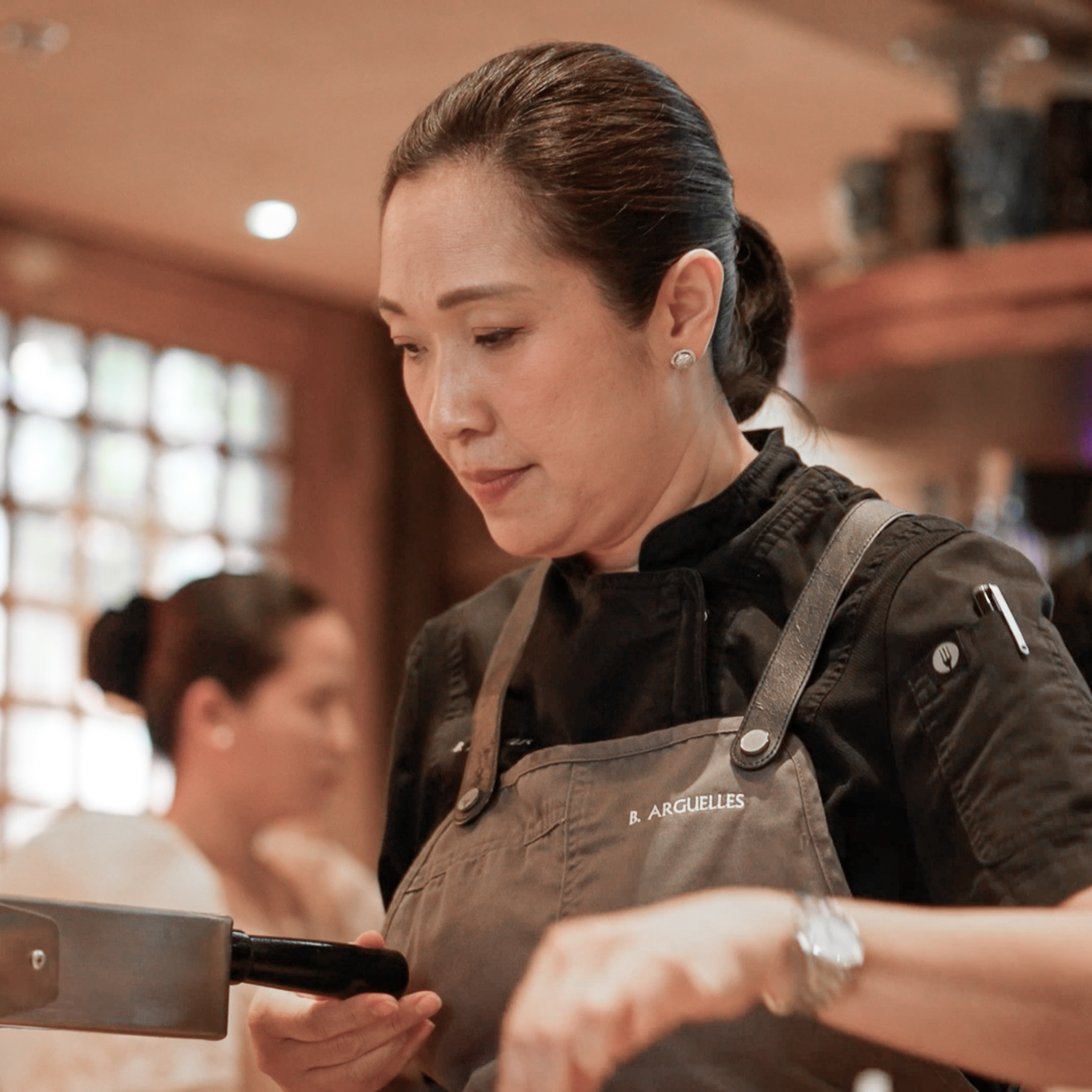 chef bettina arguelles at Uma Restaurant in Panglao Island