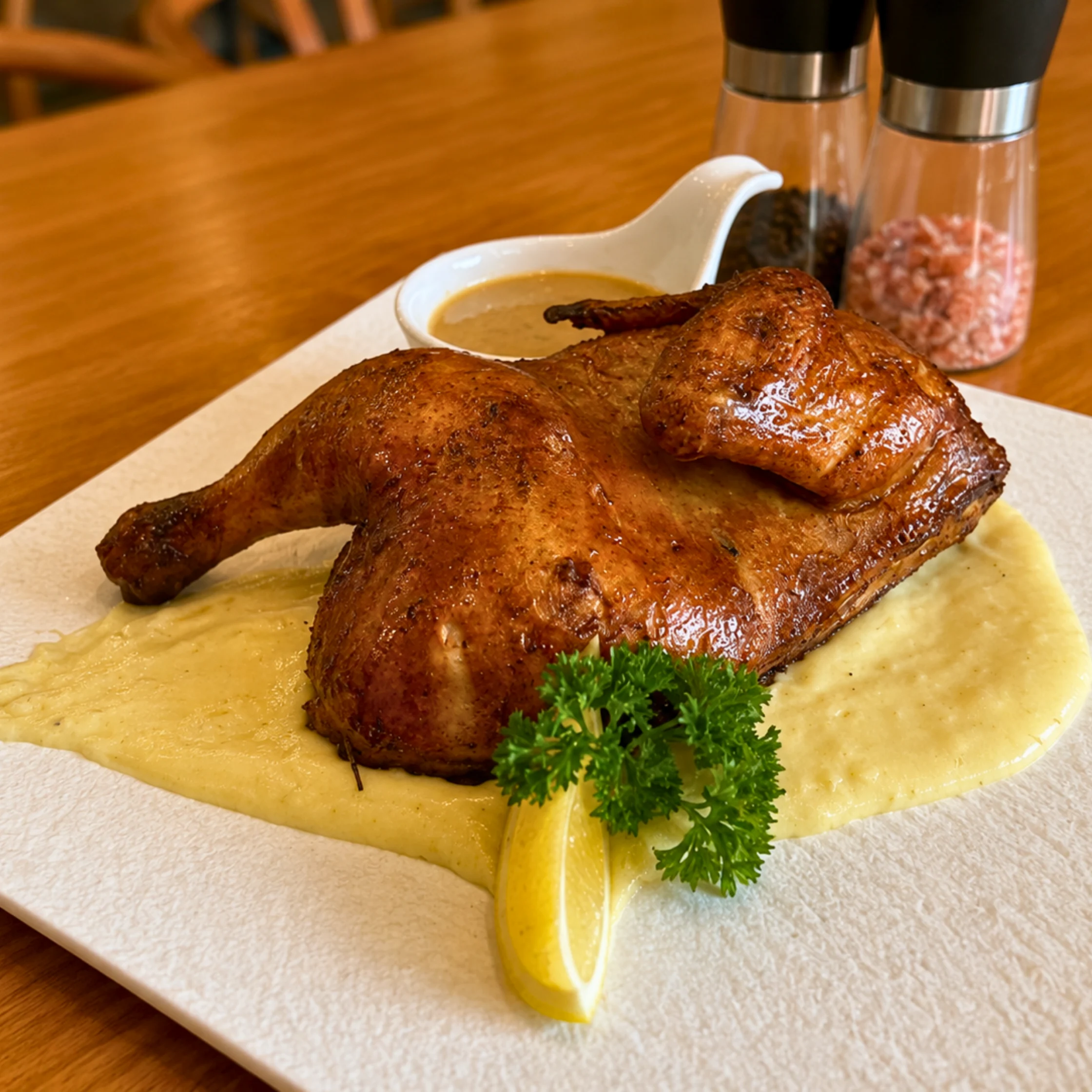noore cafe Roasted Chicken with Secret Butter Seasoning