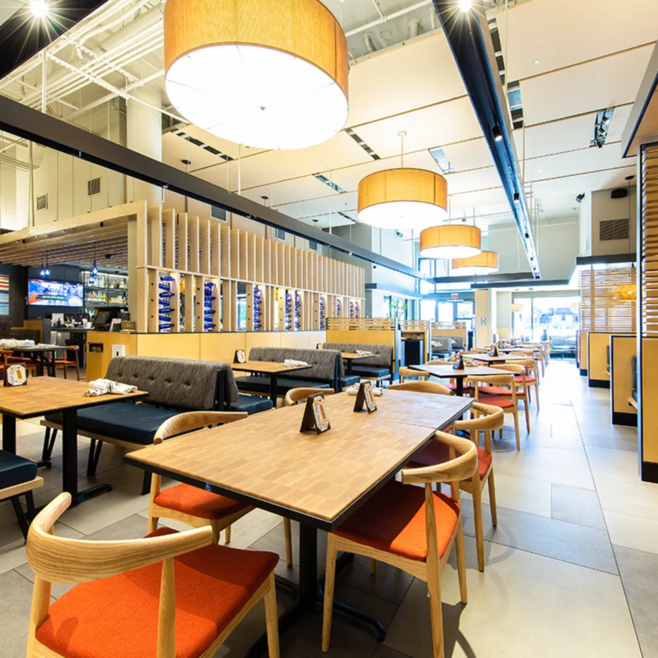 bright restaurant interior PHOTO COURTESY OF Rapidscontract Official Website