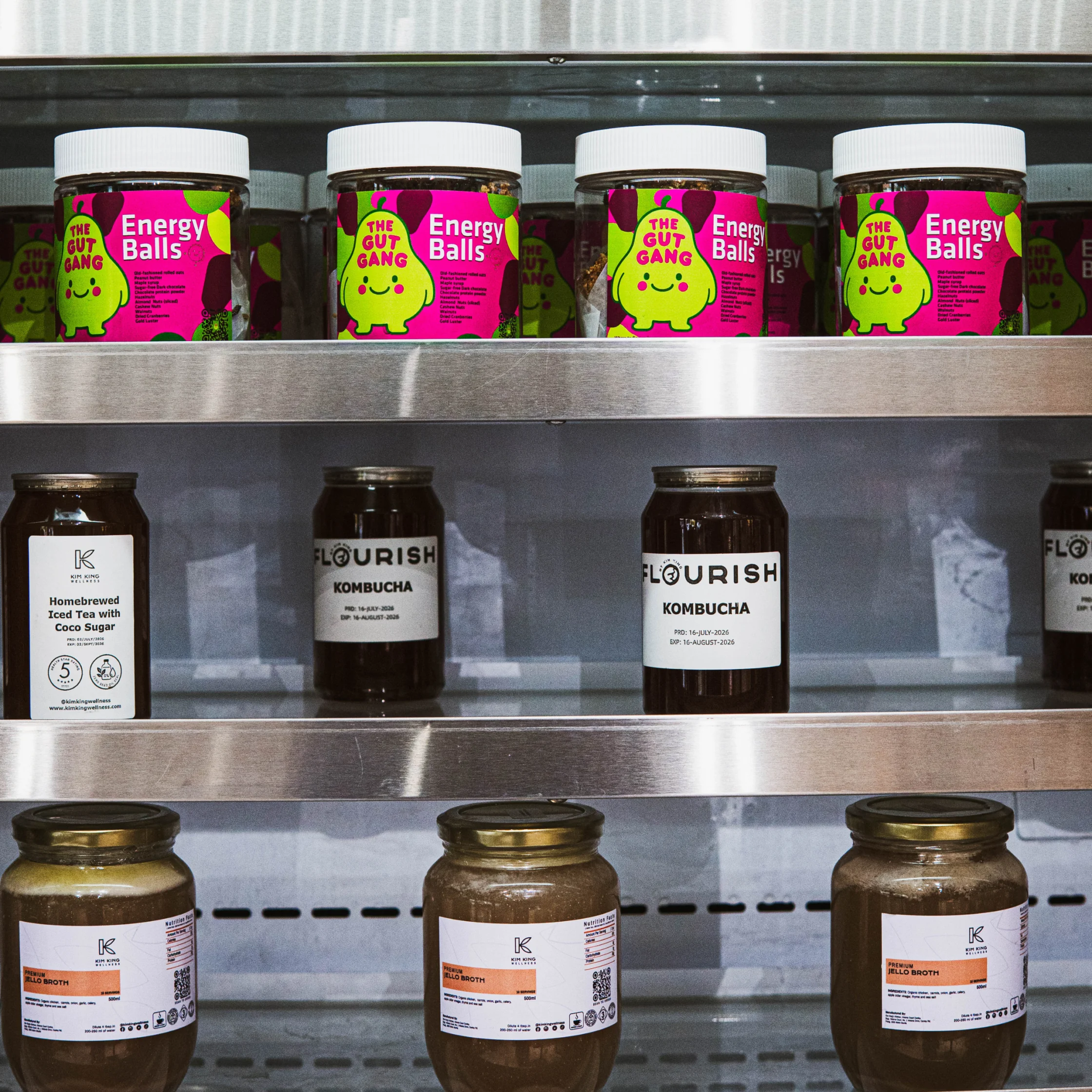 flourish cafe kapitolyo kombucha and broth in jars