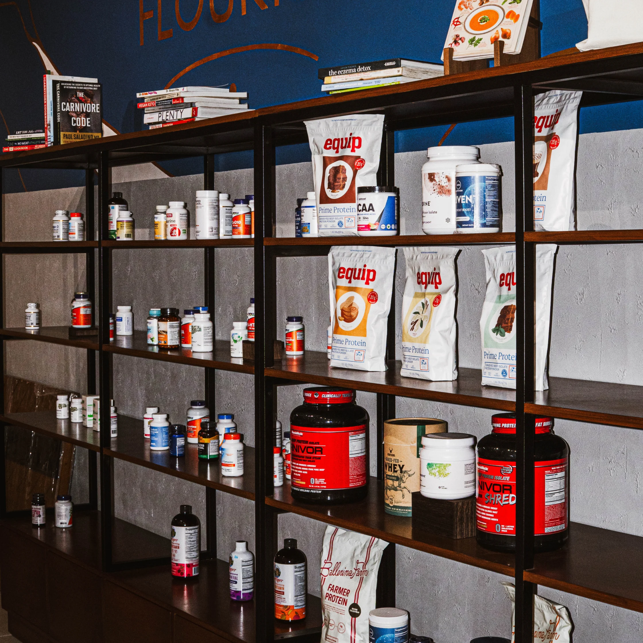 flourish cafe kapitolyo protein powders and supplements shelf