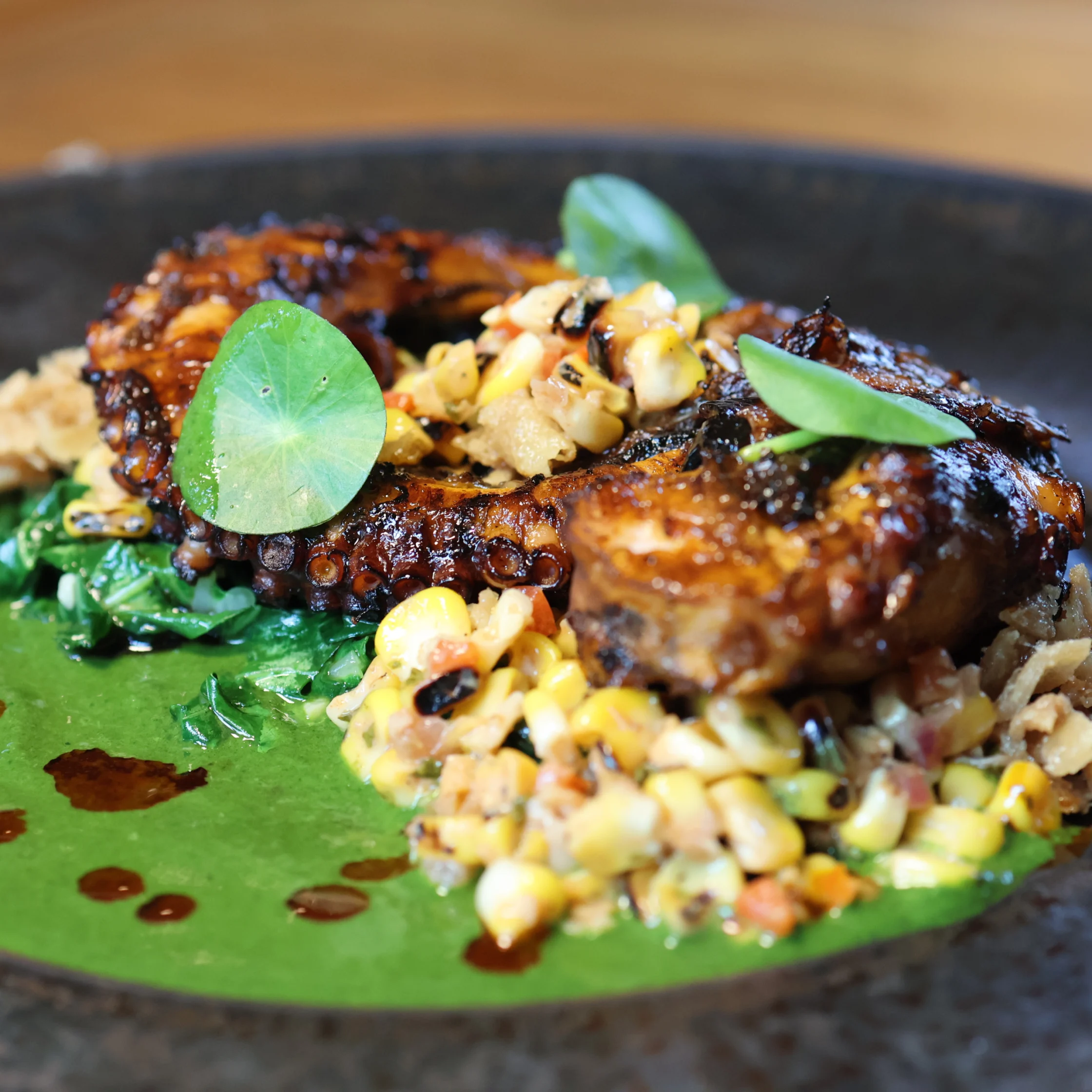octopus inasal from chef bettina arguelles at Uma Restaurant in Panglao Island