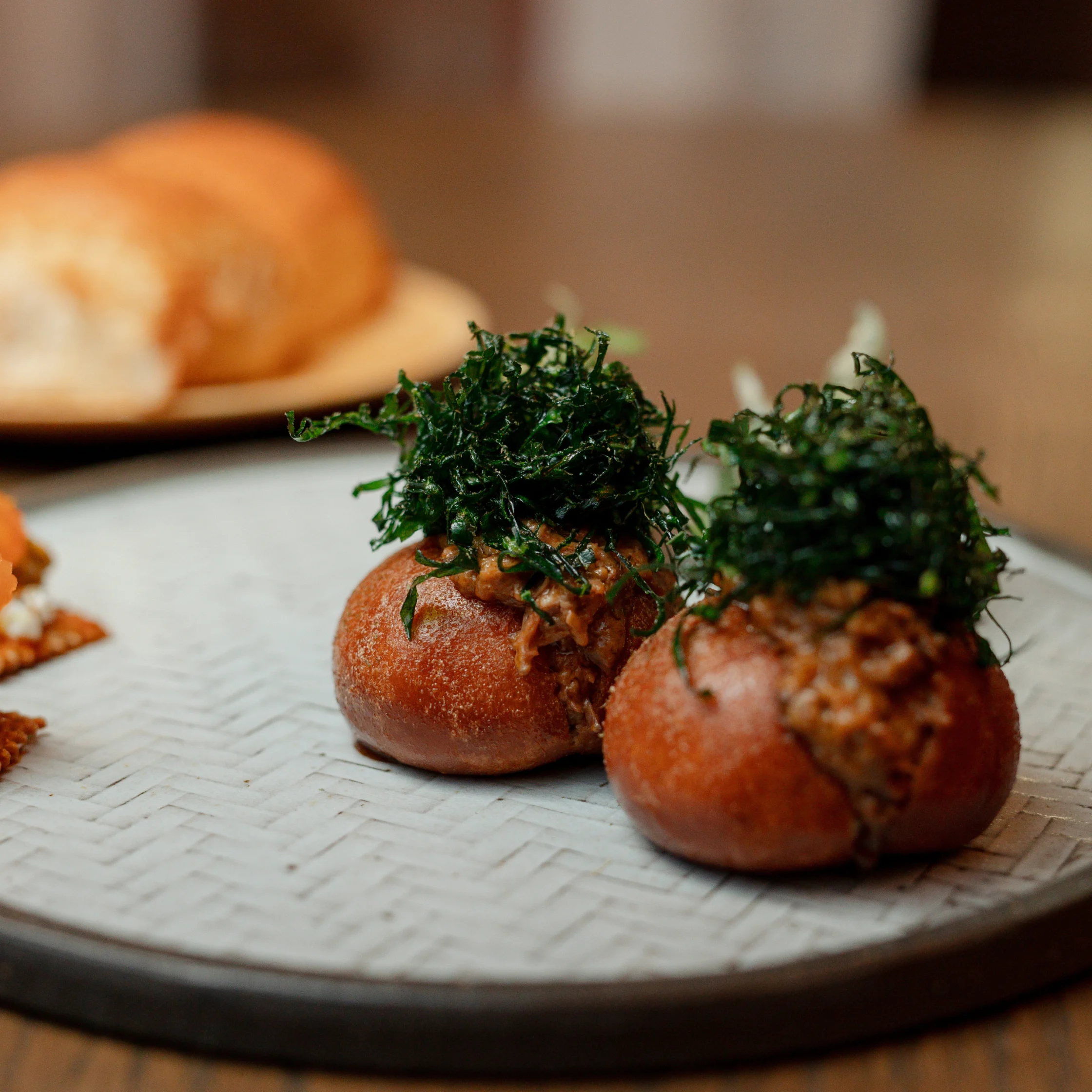askal by john rivera in melbourne oxtail kare-kare doughnut peanut curry bagoong and black garlic butterscotch