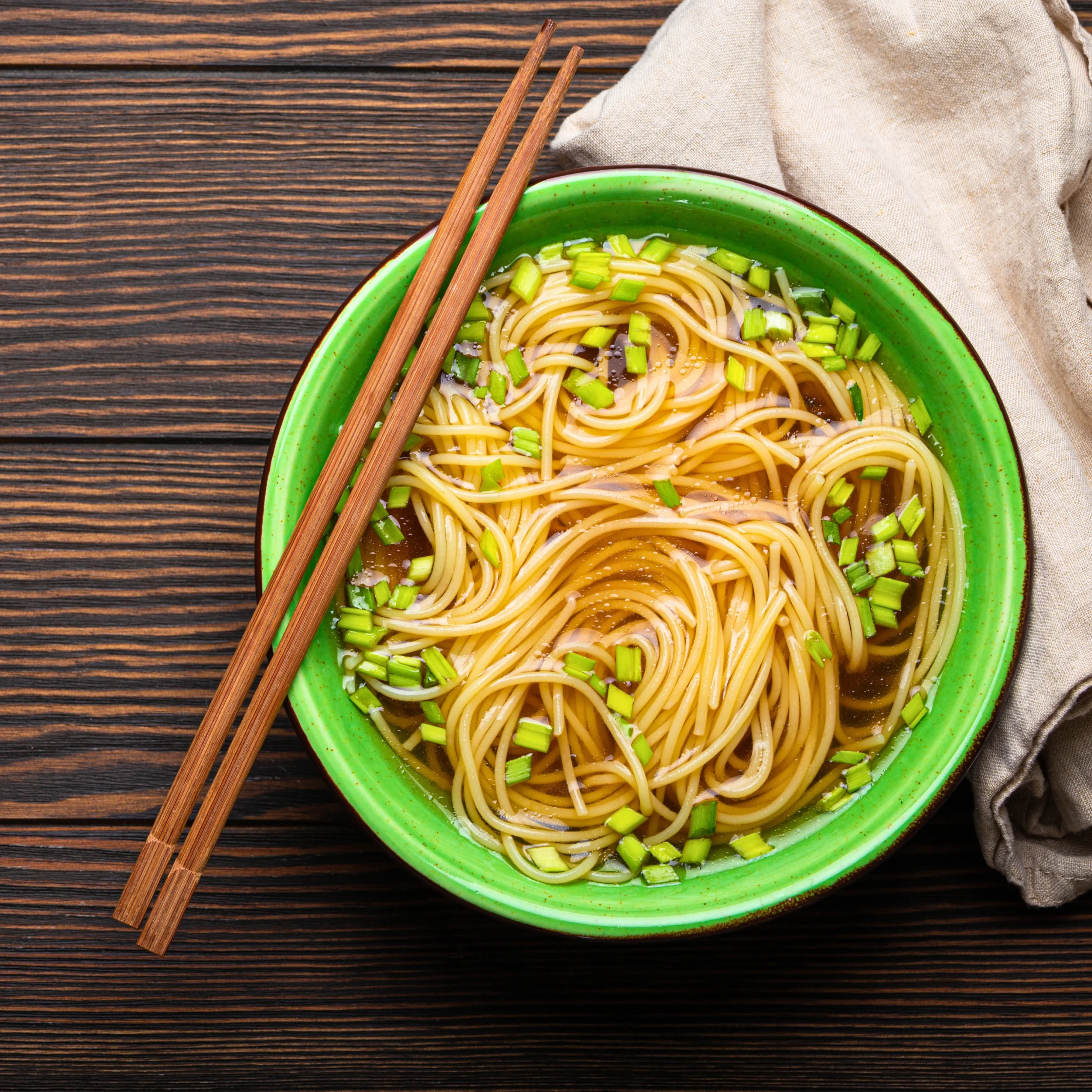 why noodles taste better after midnight noodles in a clear broth with veggies