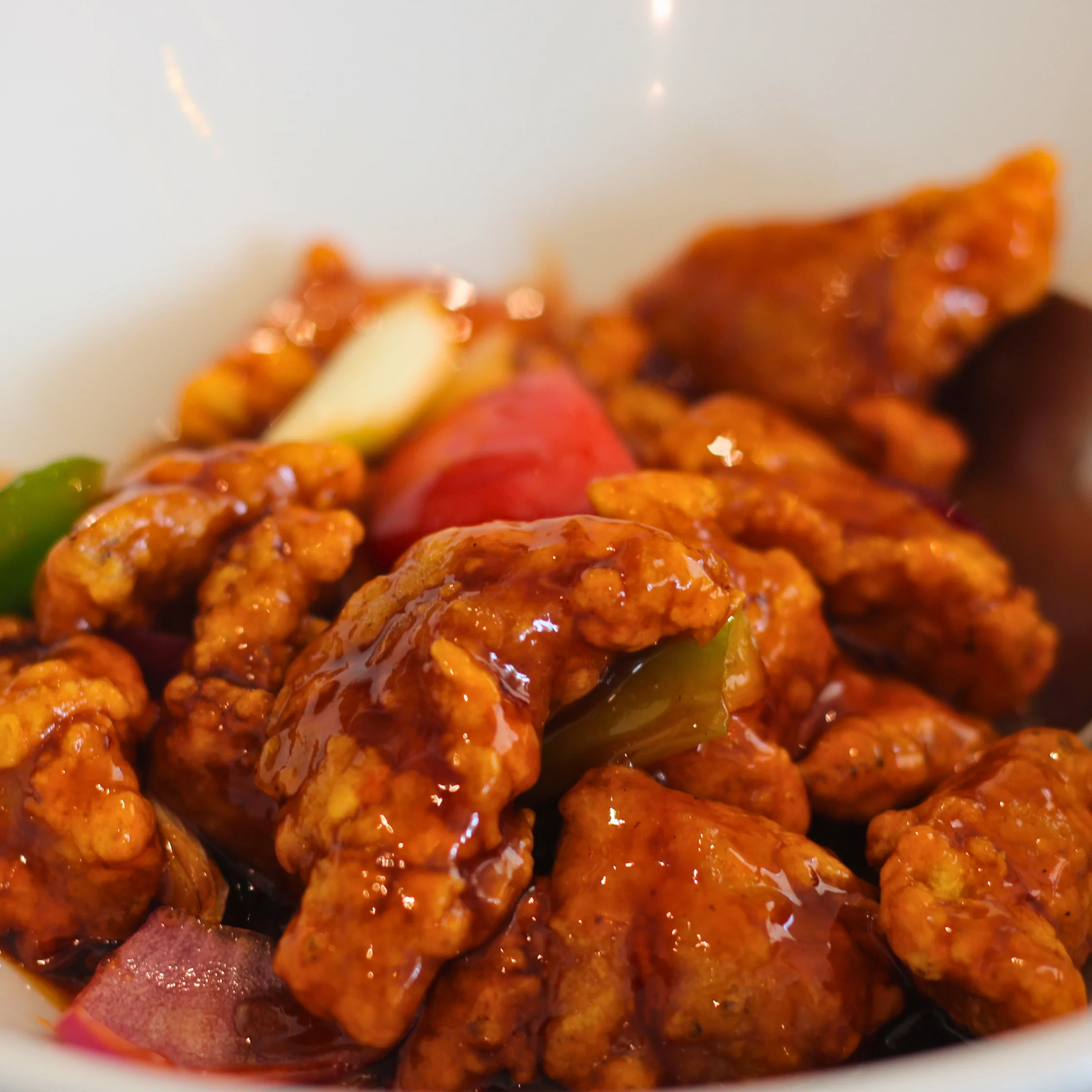 sweet and sour pork from the giving cafe